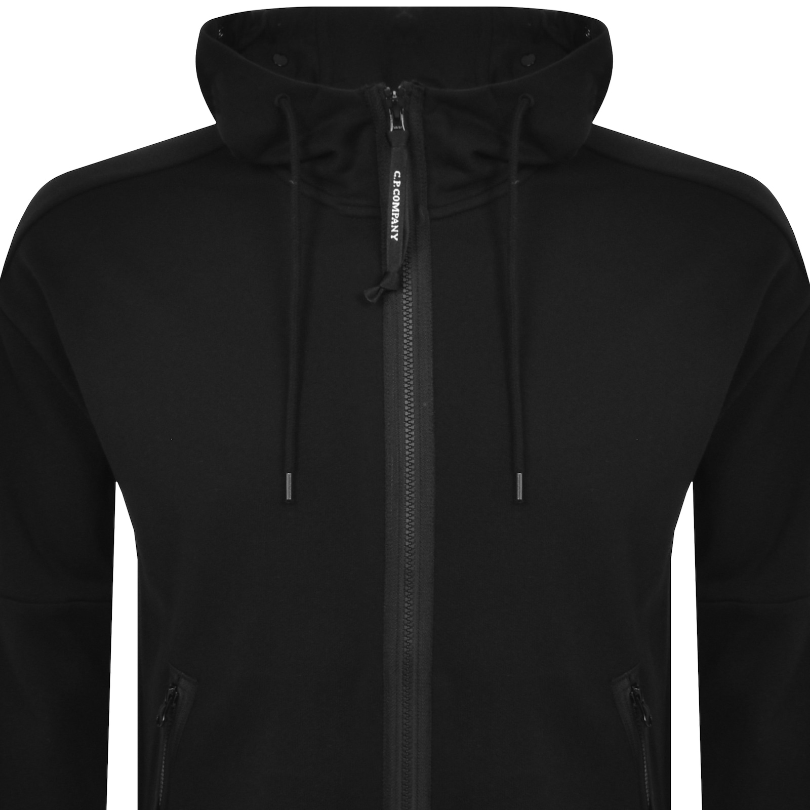 Shop C P Company Cp Company Diagonal Hoodie Black