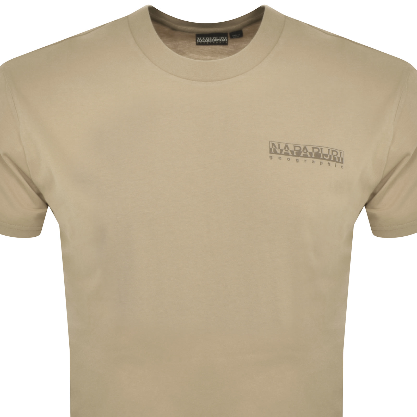 Shop Napapijri S Albula T Shirt Beige