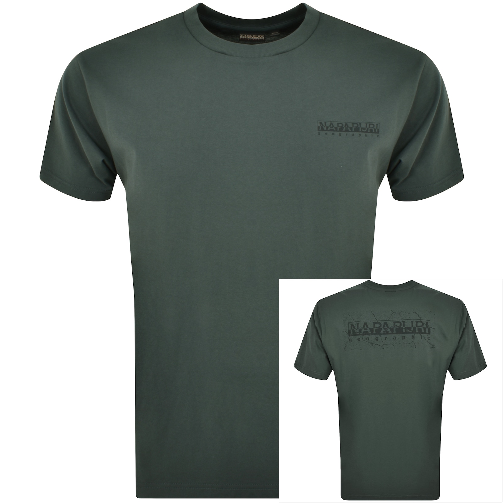 Shop Napapijri S Albula T Shirt Green