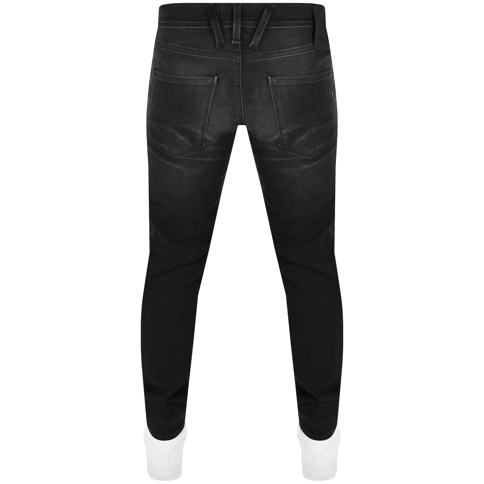 Shop Replay Anbass Hyperflex Slim Fit Jeans Black