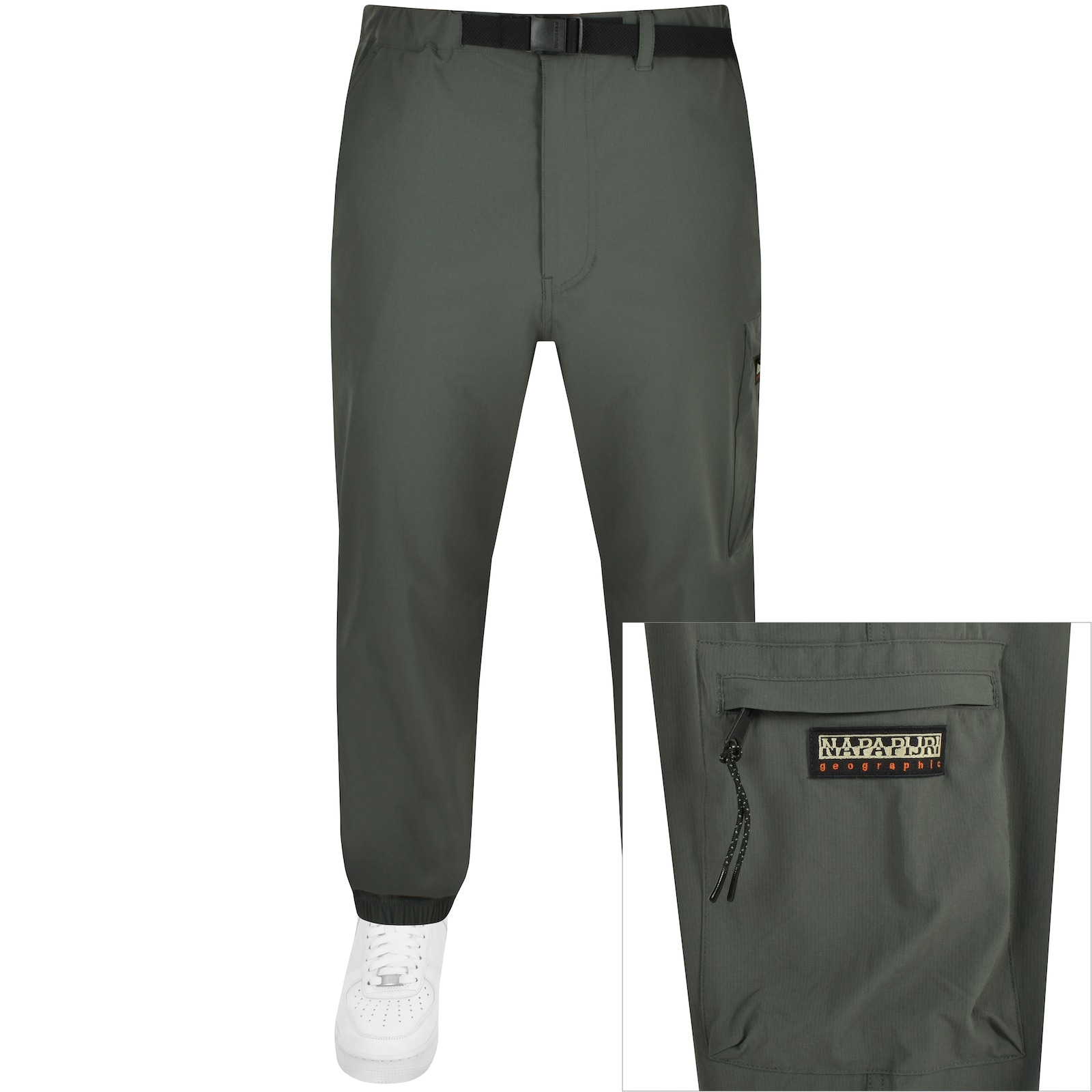 Shop Napapijri M Avers Trousers Green