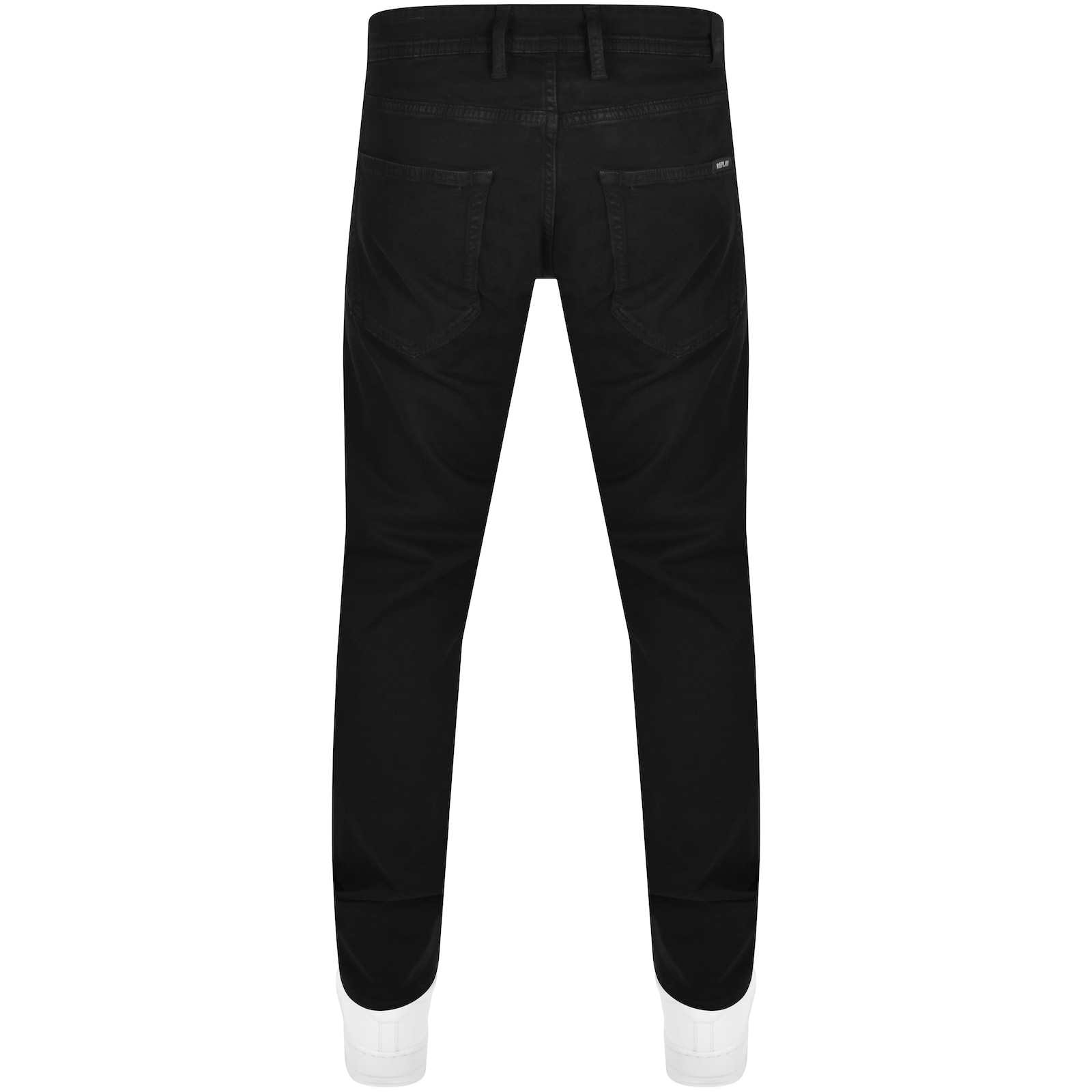 Shop Replay Logo Trousers Black