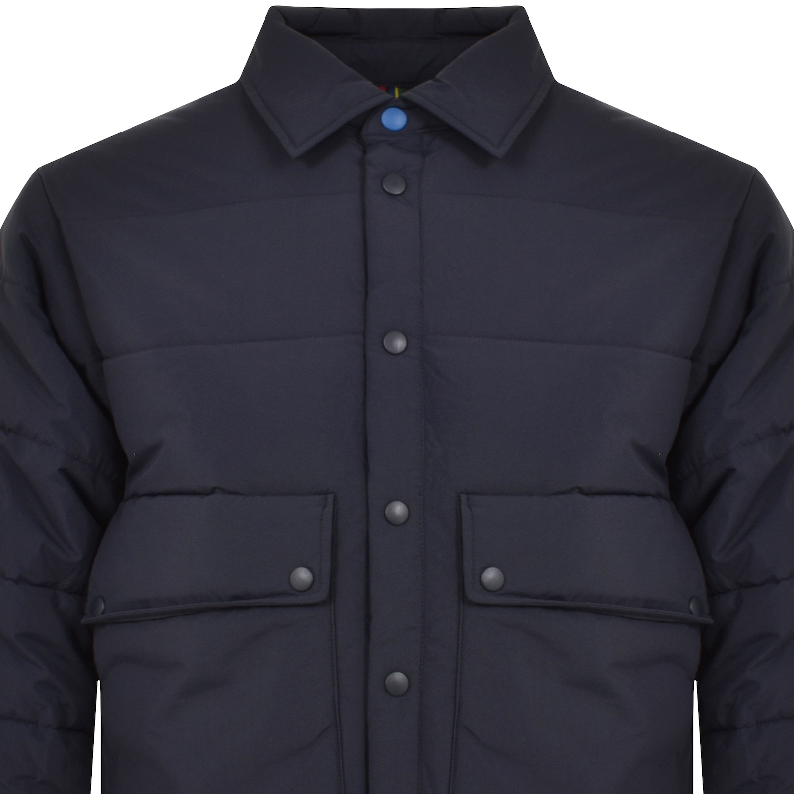 Shop Paul Smith Fibre Down Jacket Navy