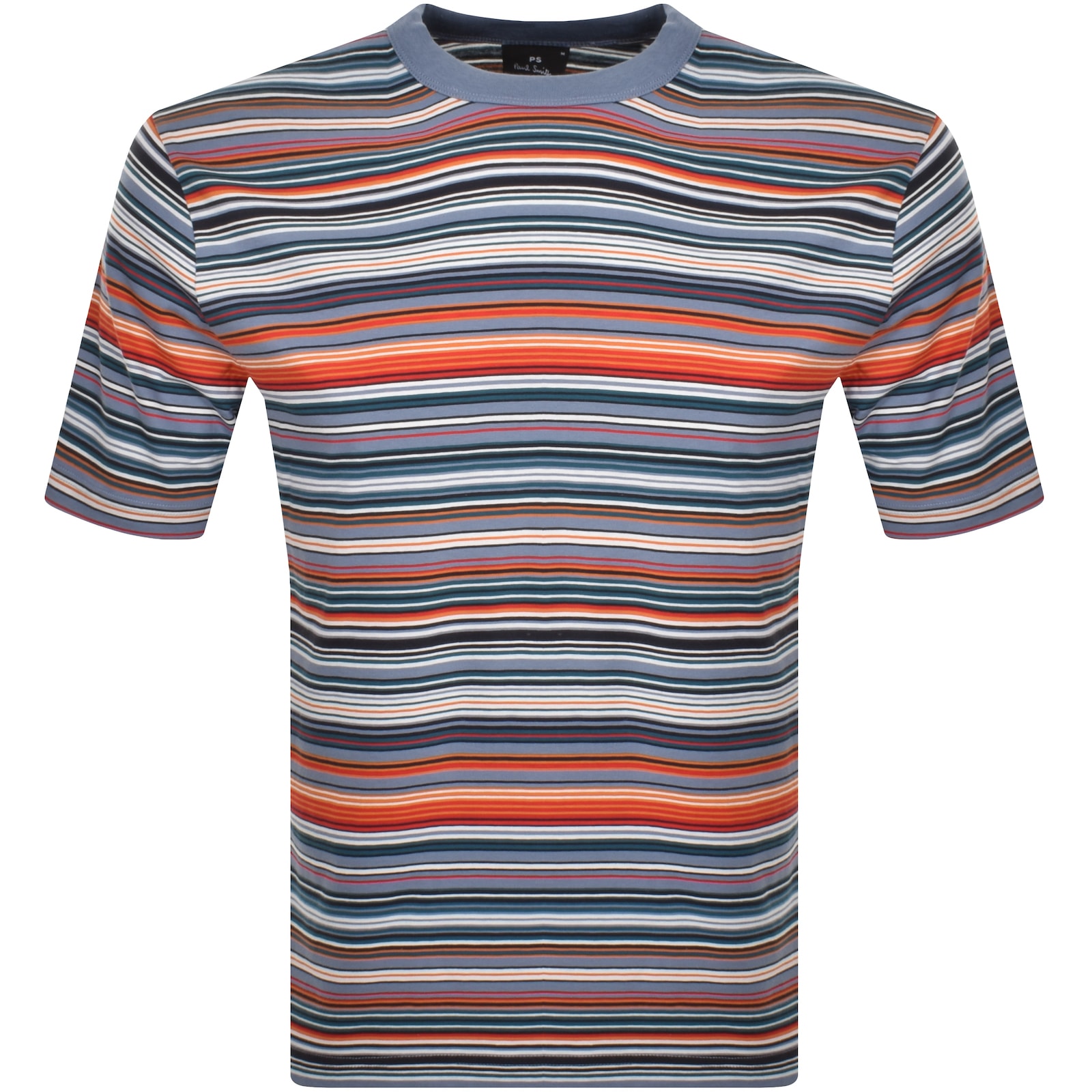 Shop Paul Smith Striped T Shirt Blue