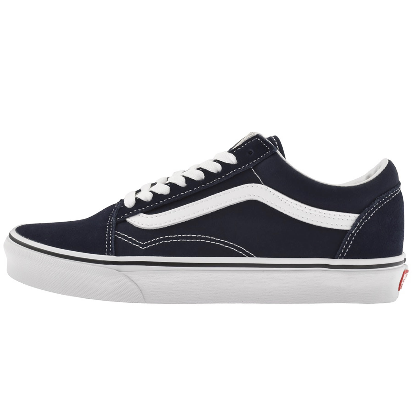 Shop Vans Old Skool Canvas Trainers Navy