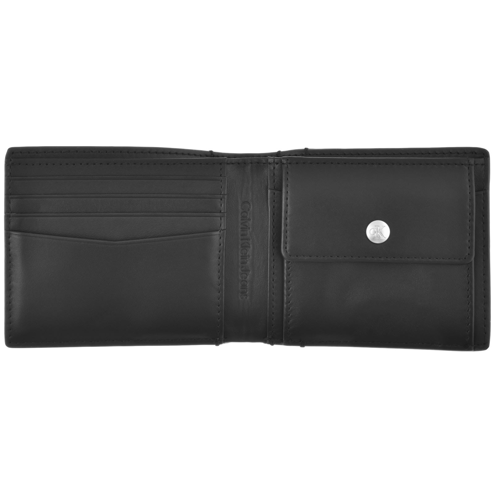 Shop Calvin Klein Jeans Monogram Bifold Wallet Black