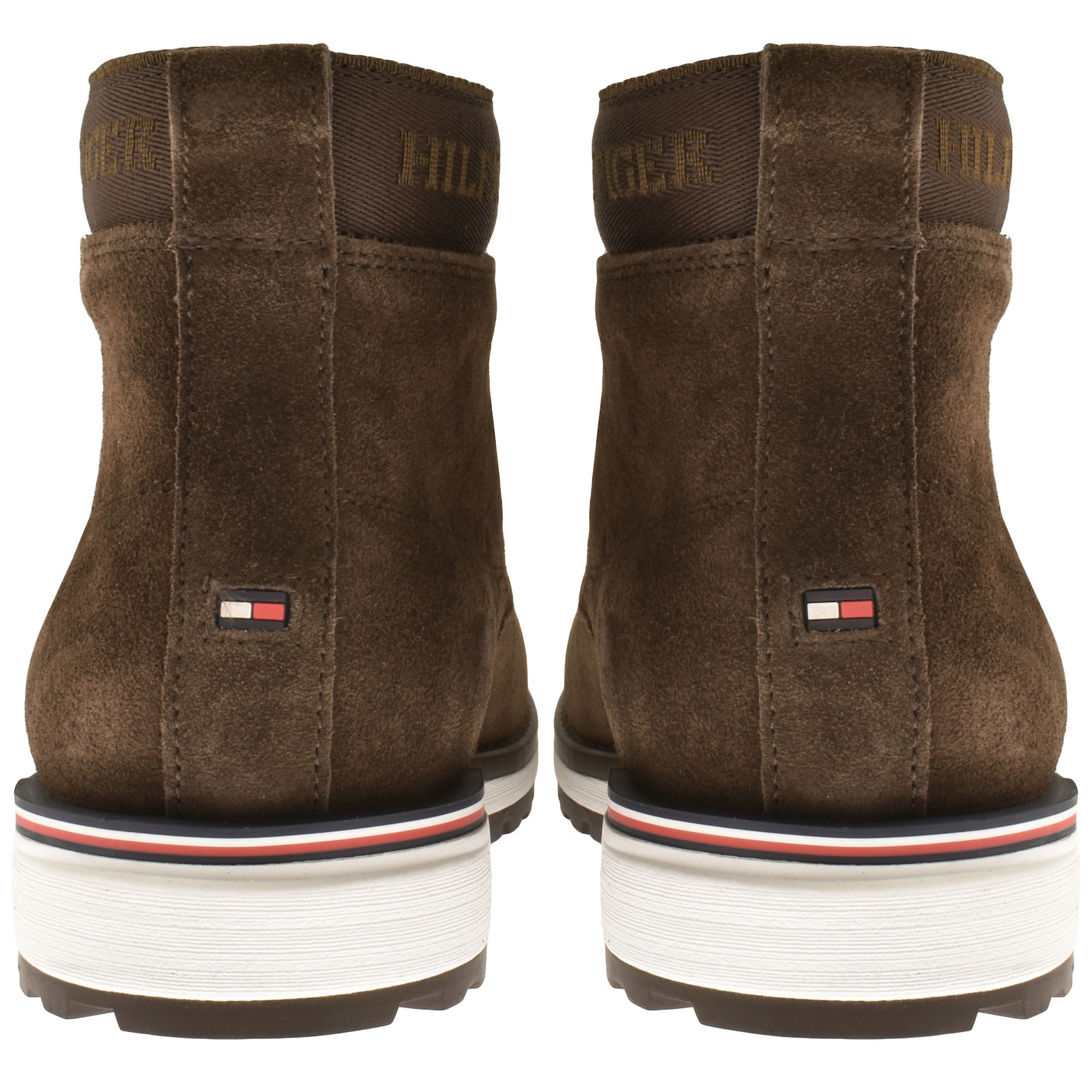 Shop Tommy Hilfiger Outdoor Suede Boots Brown