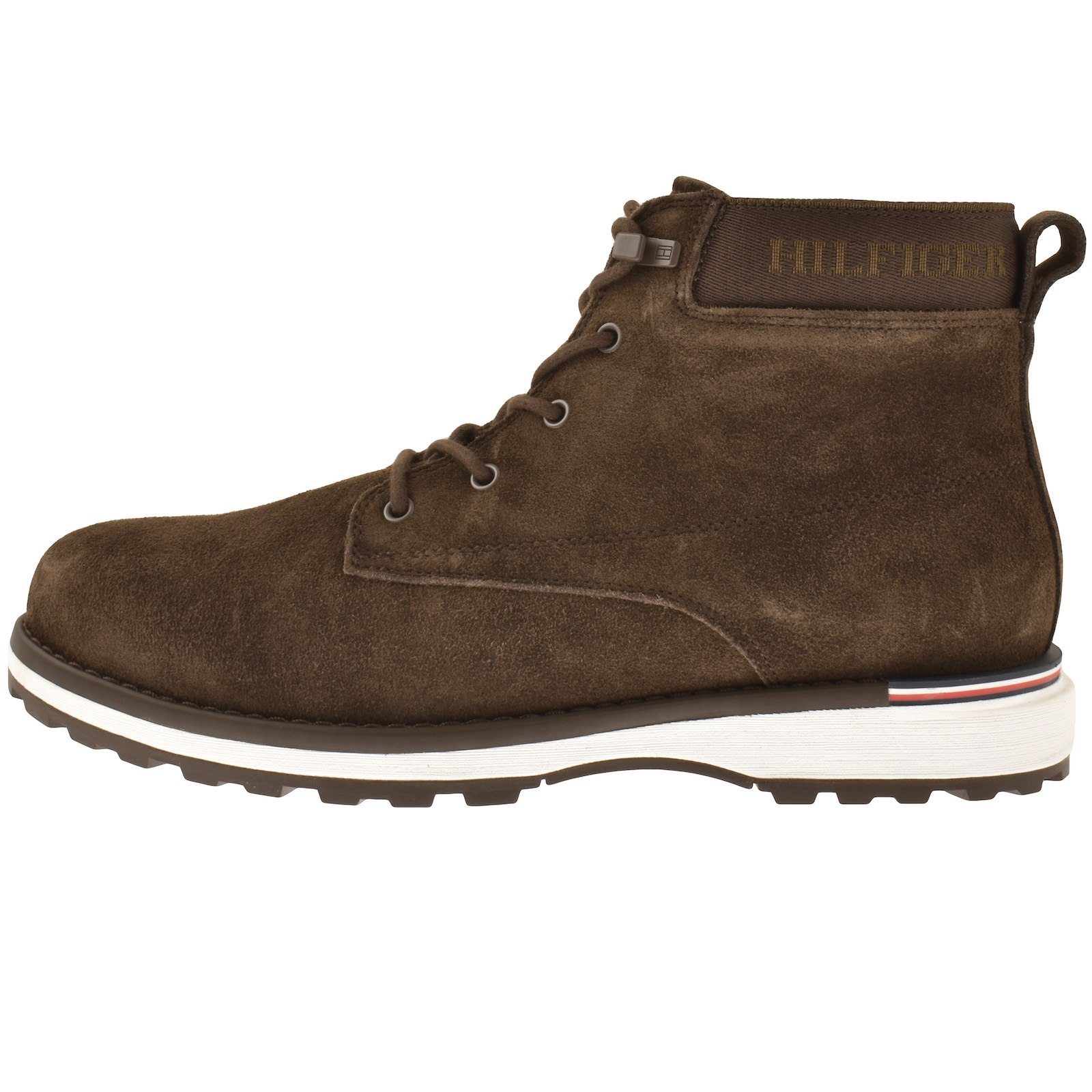 Shop Tommy Hilfiger Outdoor Suede Boots Brown