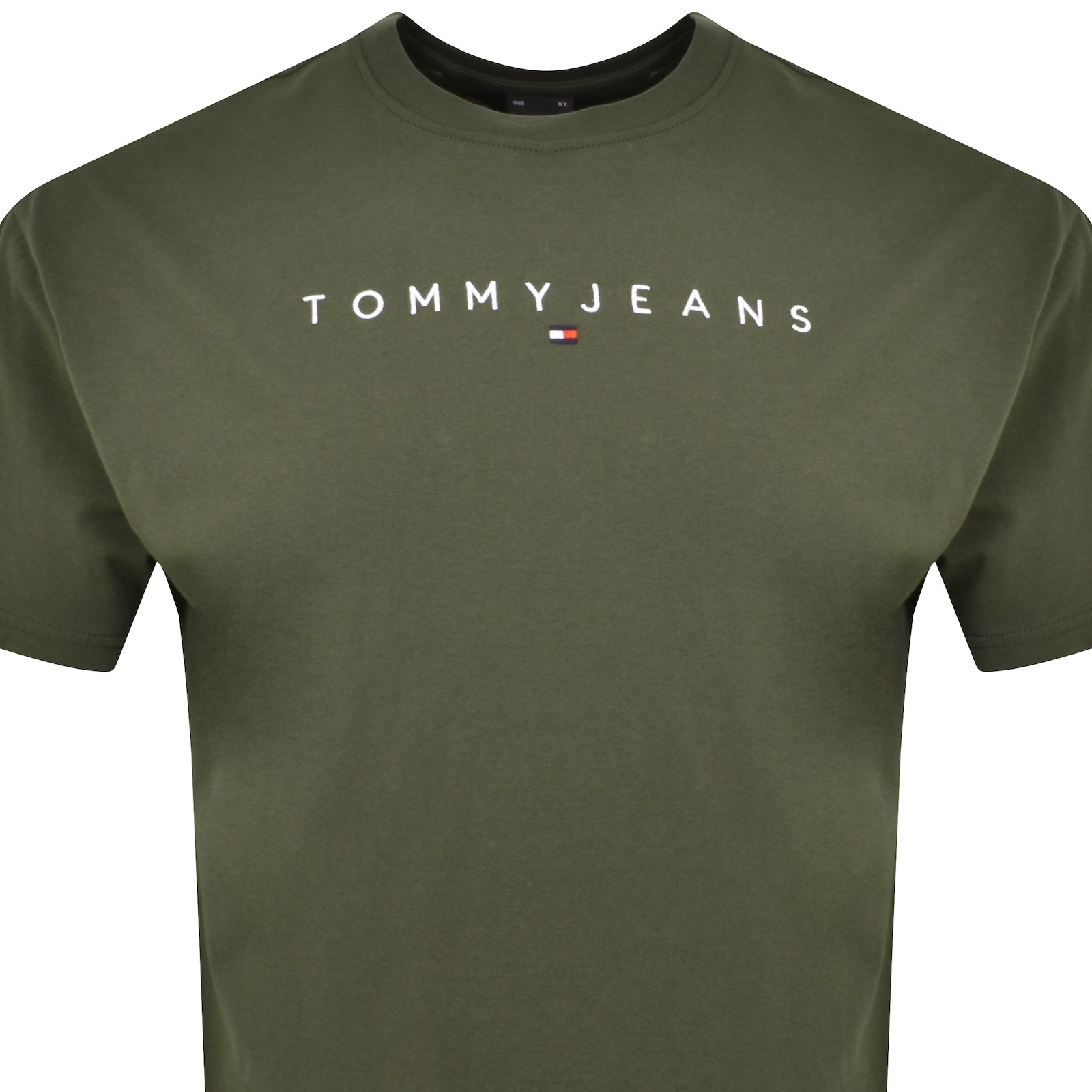 Shop Tommy Jeans Linear T Shirt Green