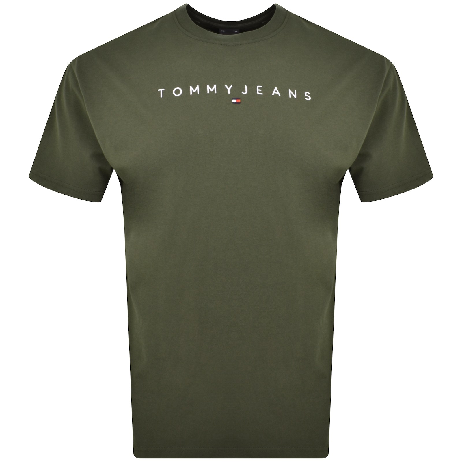 Shop Tommy Jeans Linear T Shirt Green