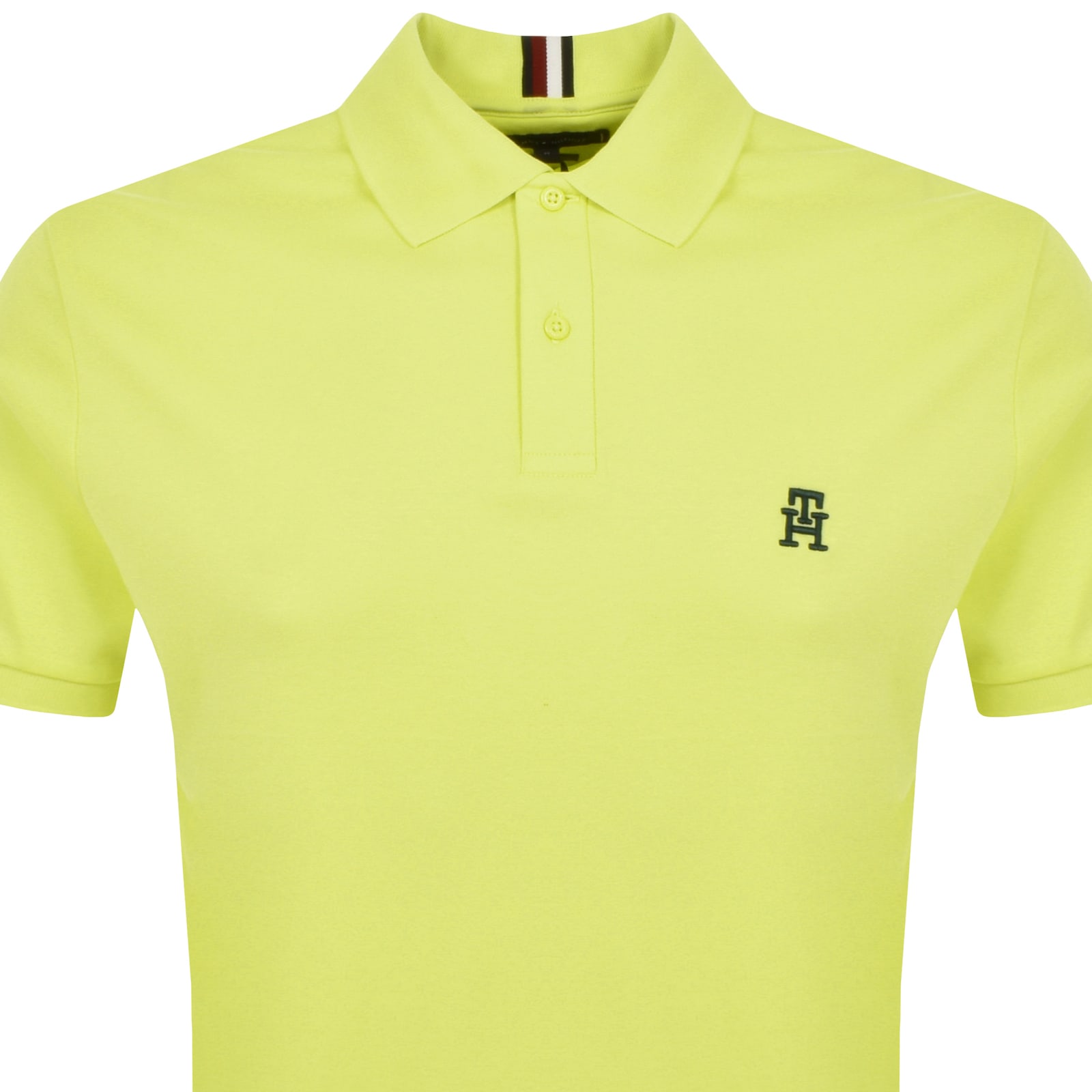 Shop Tommy Hilfiger Interlock Polo T Shirt Yellow