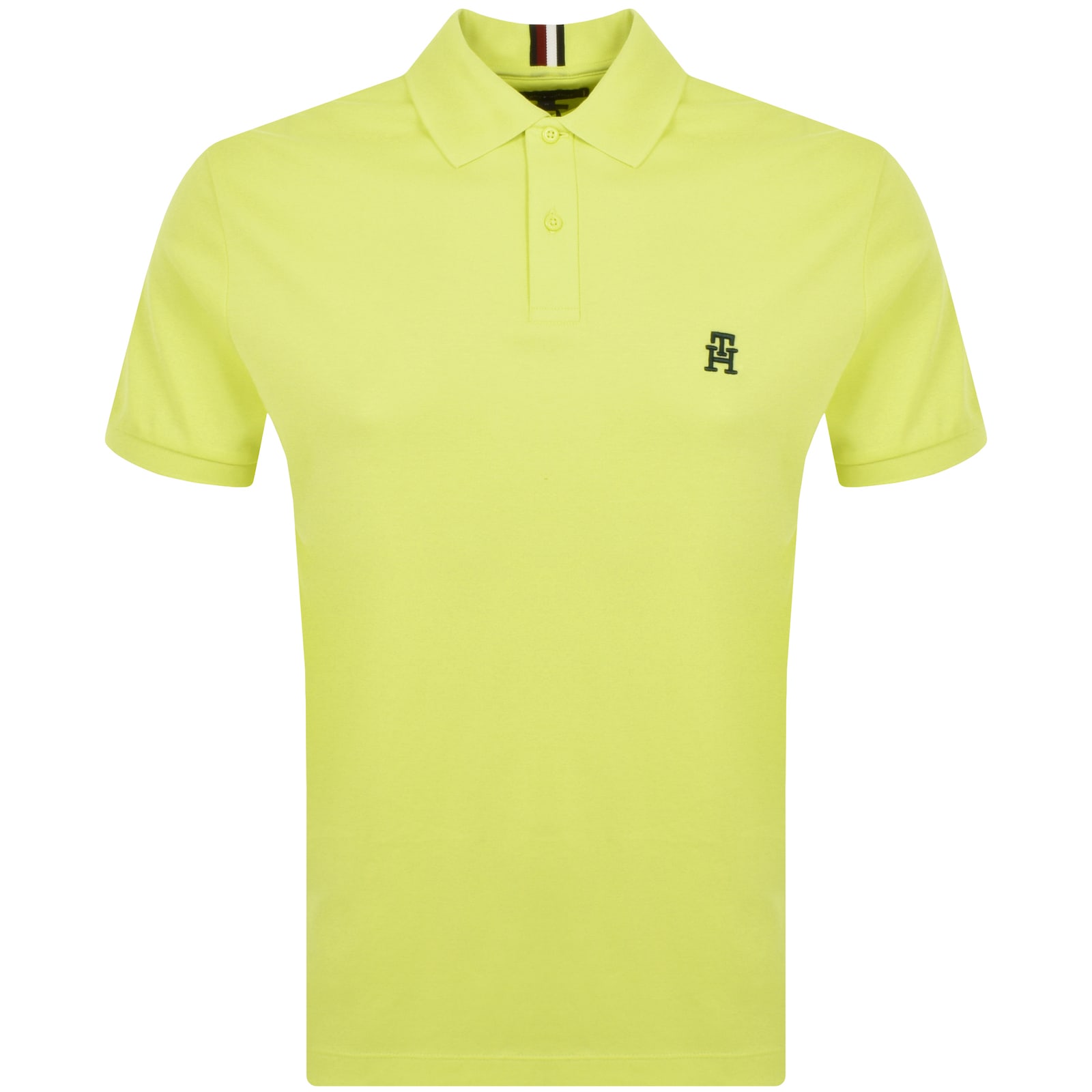 Shop Tommy Hilfiger Interlock Polo T Shirt Yellow