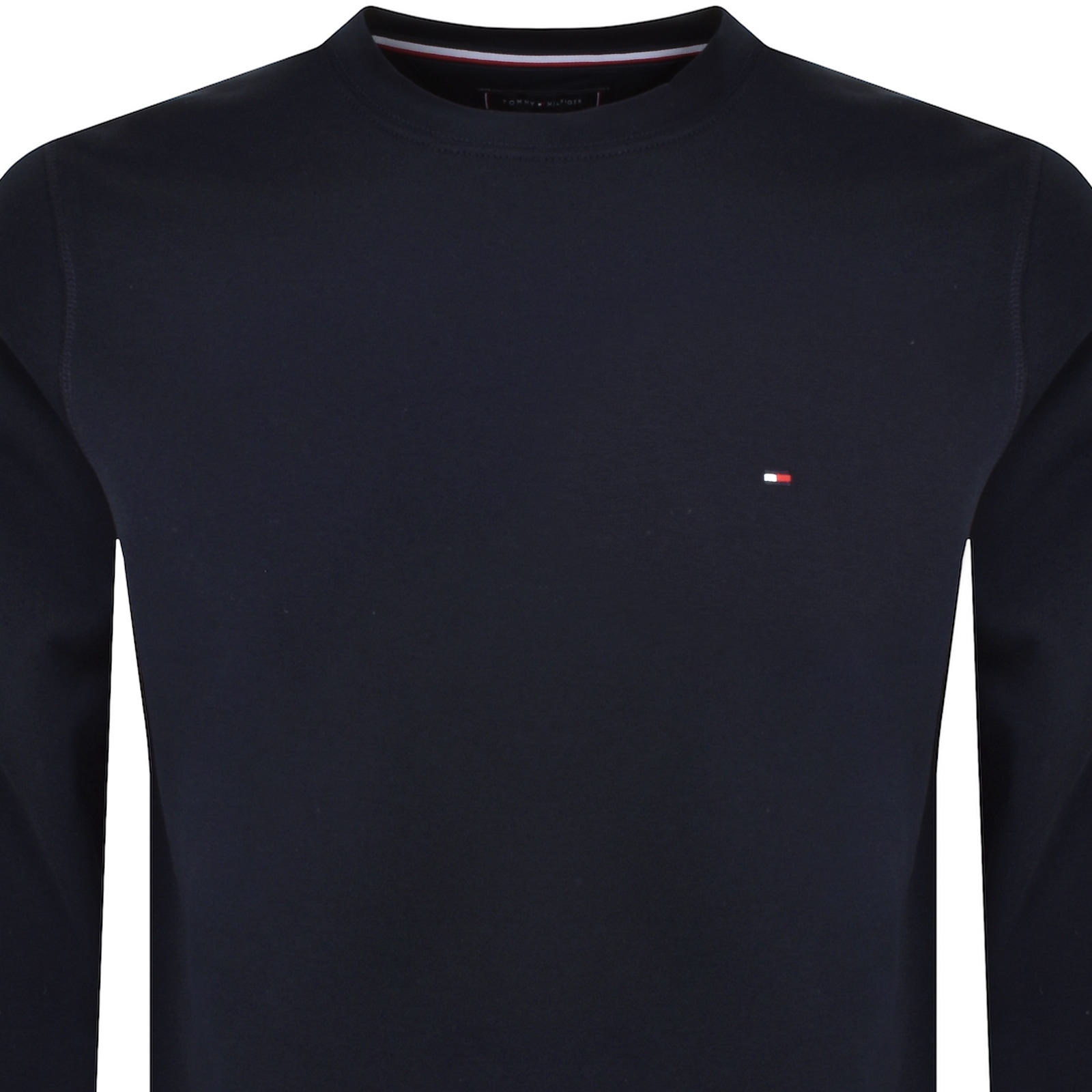 Shop Tommy Hilfiger Flag Logo Sweatshirt Navy