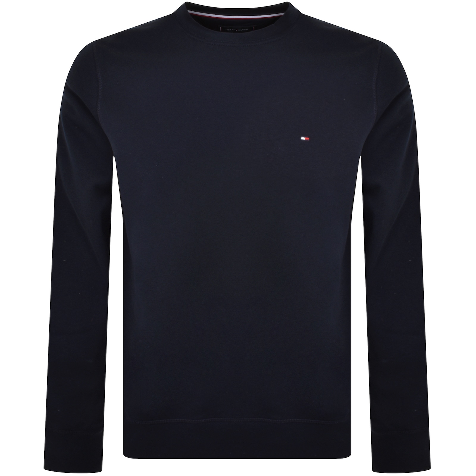 Shop Tommy Hilfiger Flag Logo Sweatshirt Navy