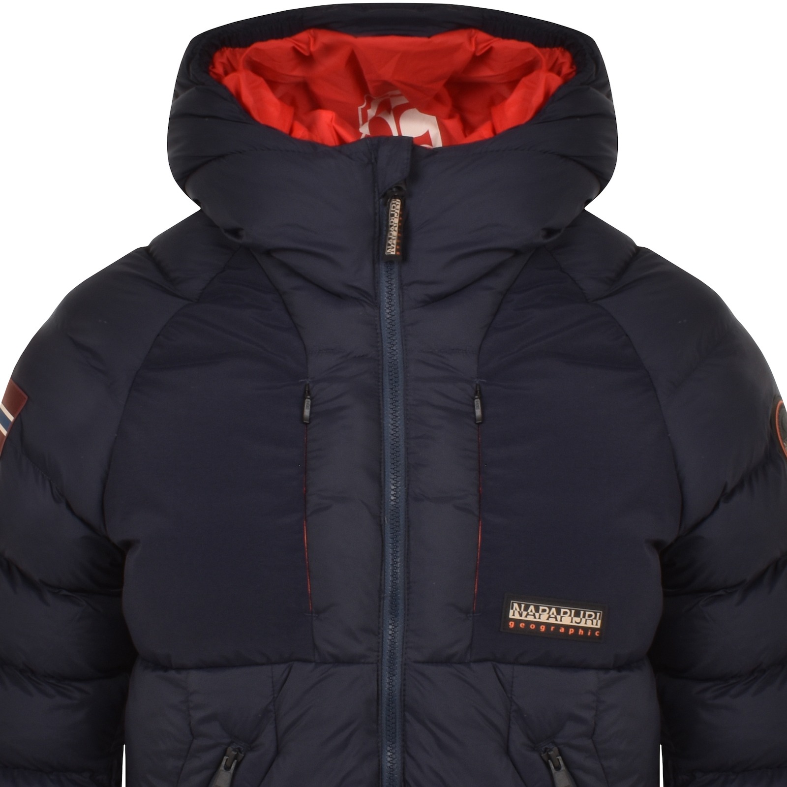 Shop Napapijri A Moesa Puffer Jacket Navy