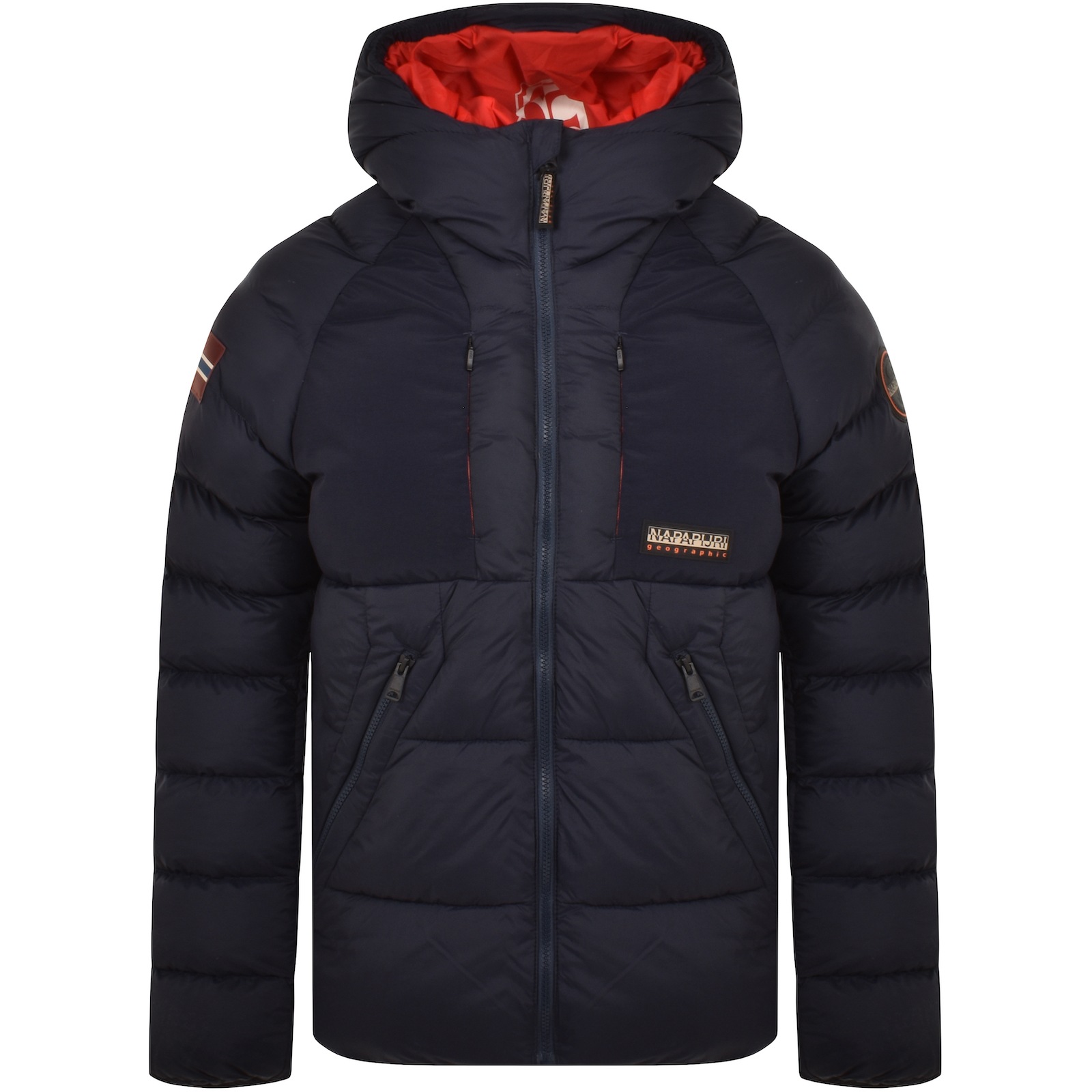 Shop Napapijri A Moesa Puffer Jacket Navy