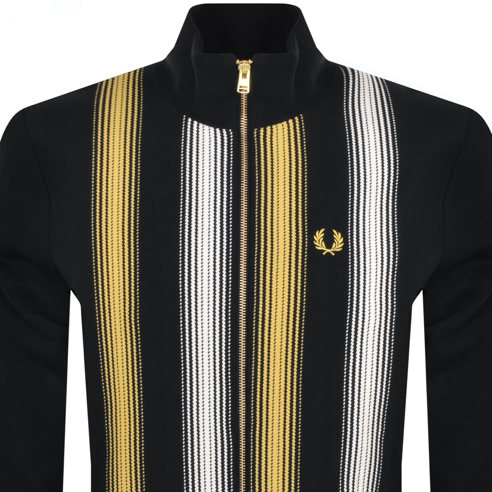 Shop Fred Perry Stripe Track Jacket Navy