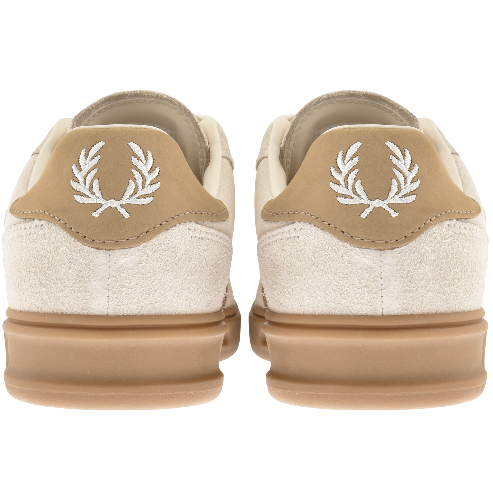 Shop Fred Perry B4 Suede Trainers Cream