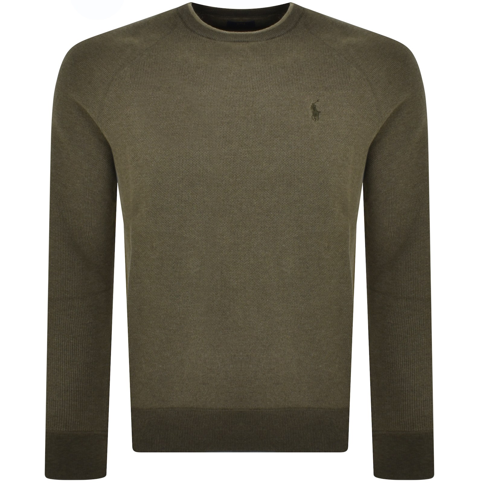 Shop Ralph Lauren Crew Neck Knit Jumper Green