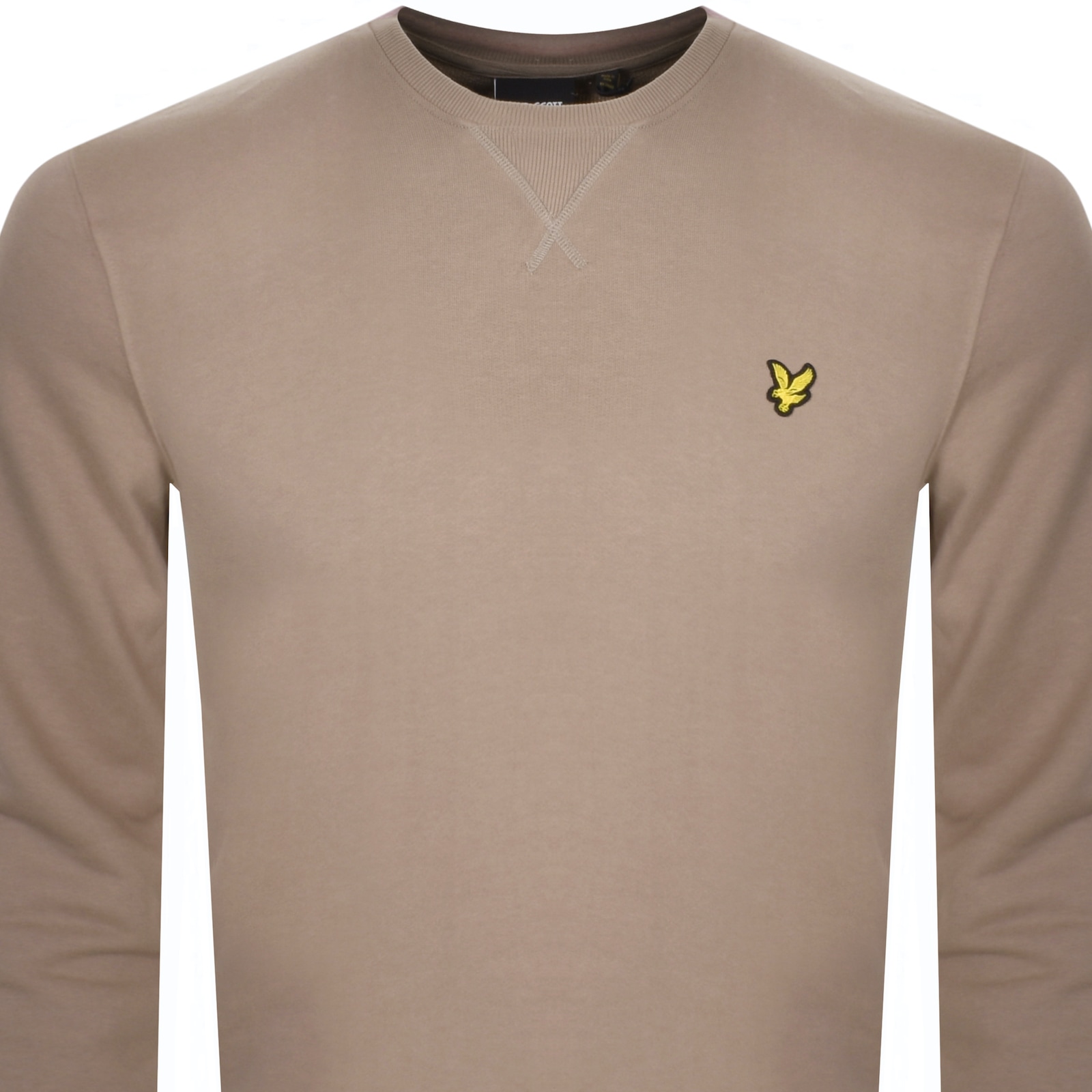 Shop Lyle & Scott Lyle And Scott Crew Neck Sweatshirt Brown