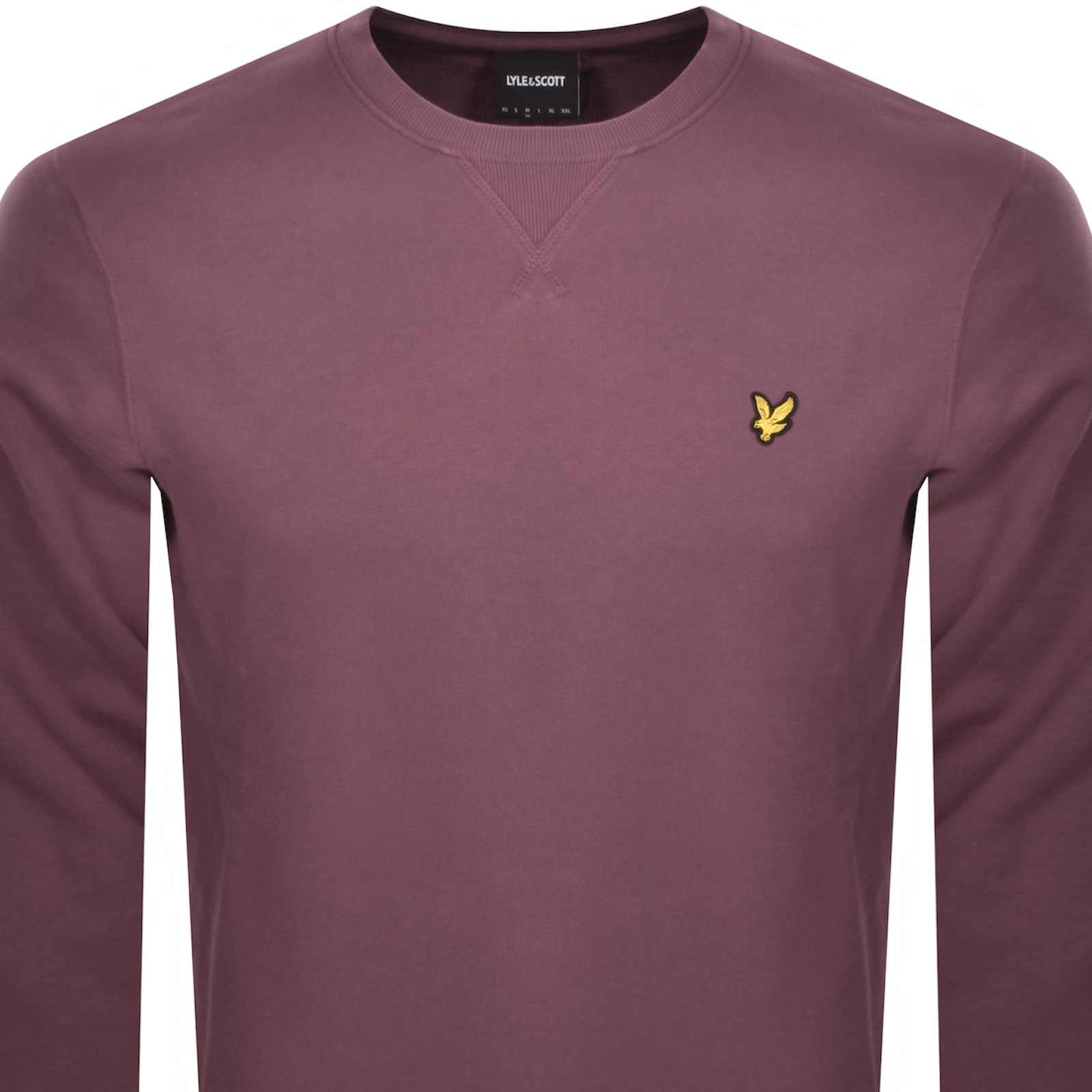 Shop Lyle & Scott Lyle And Scott Crew Neck Sweatshirt Purple