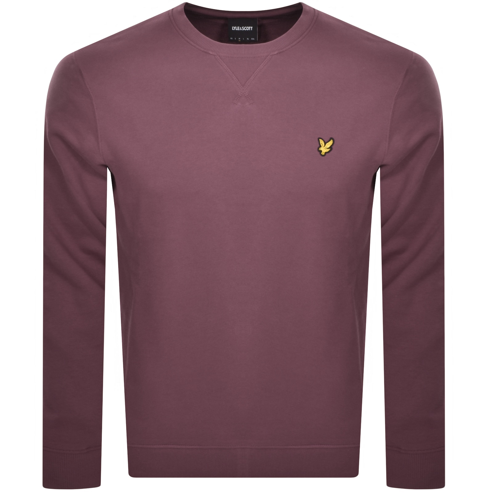 Shop Lyle & Scott Lyle And Scott Crew Neck Sweatshirt Purple