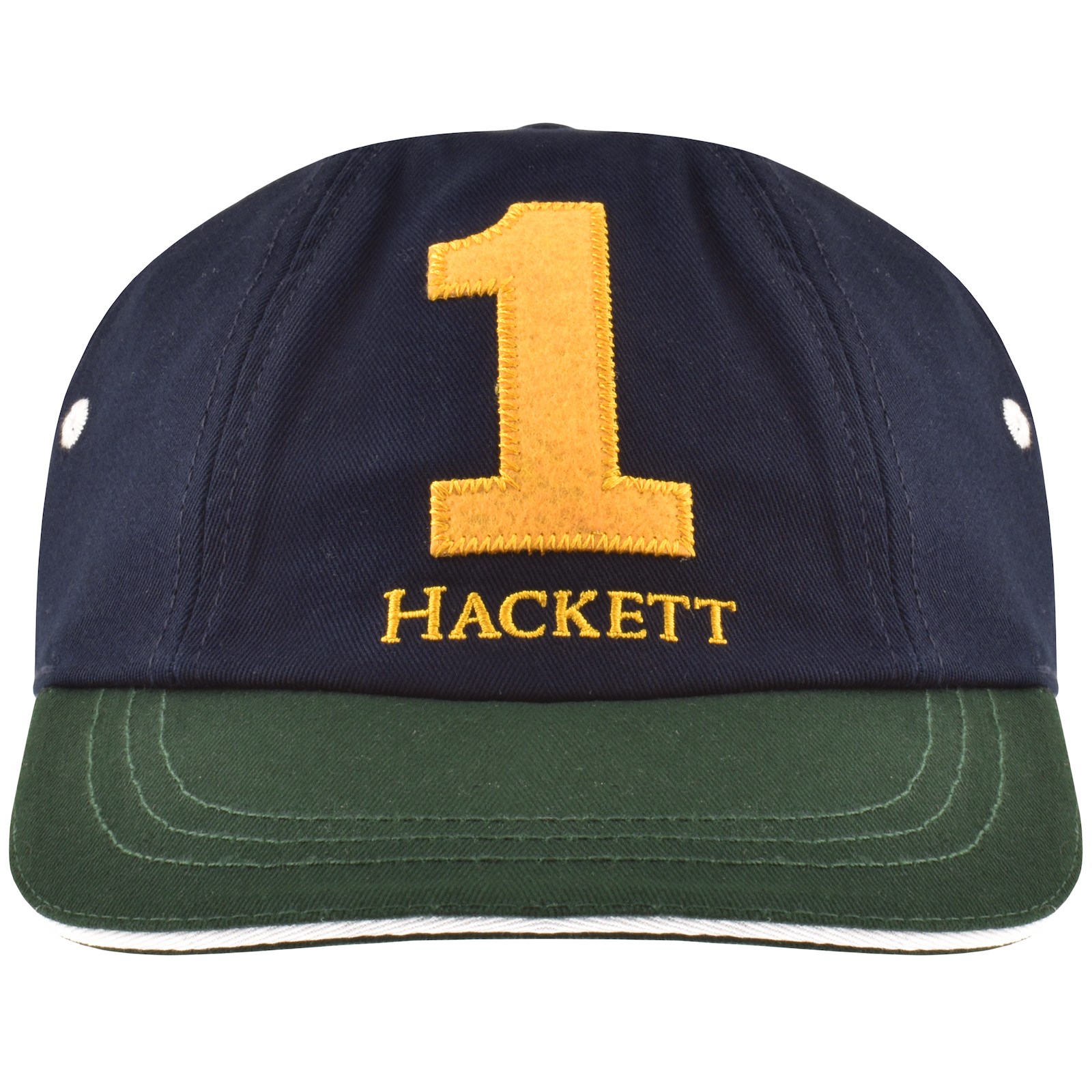 Shop Hackett London Heritage Number Cap Navy