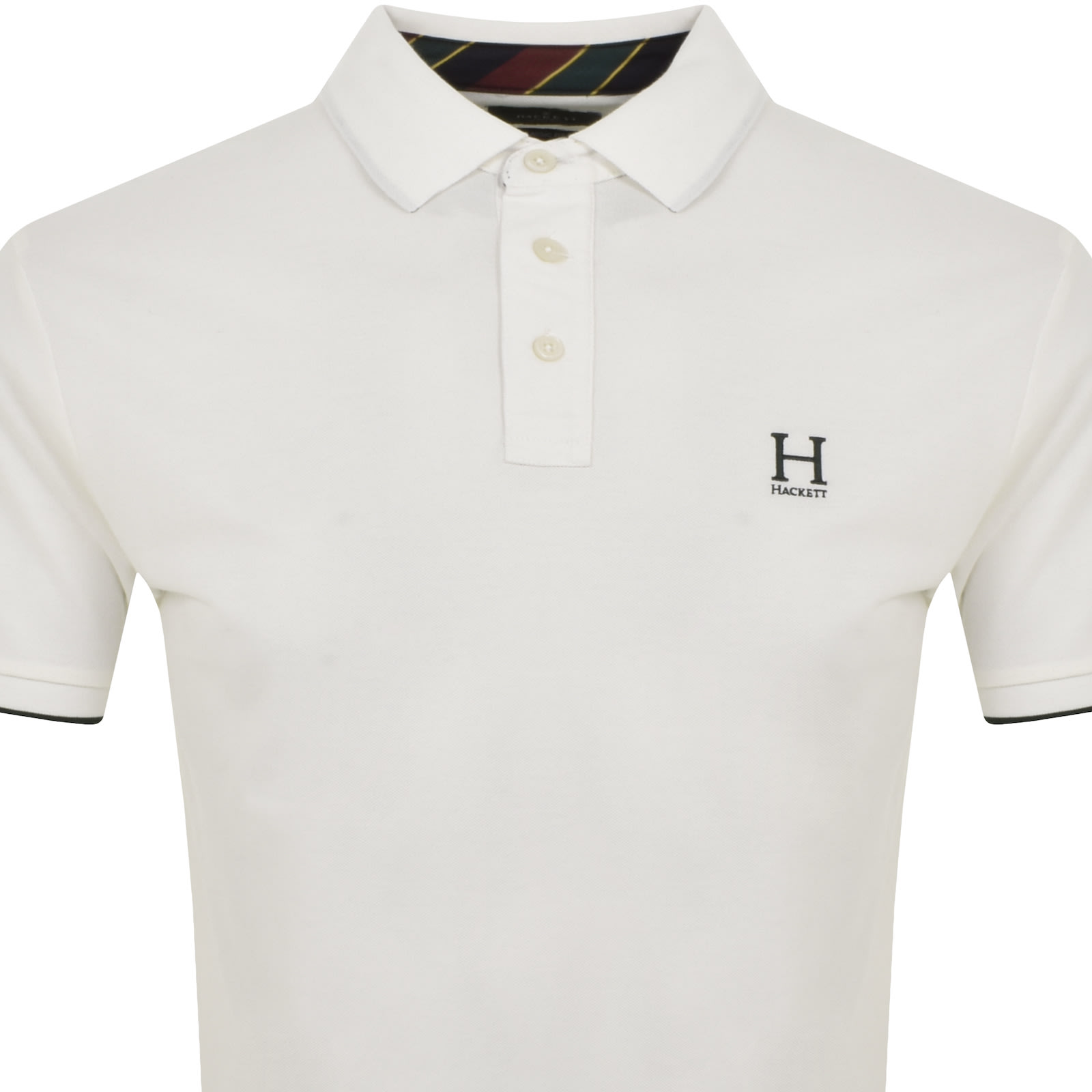 Shop Hackett Heritage H Logo Polo T Shirt White