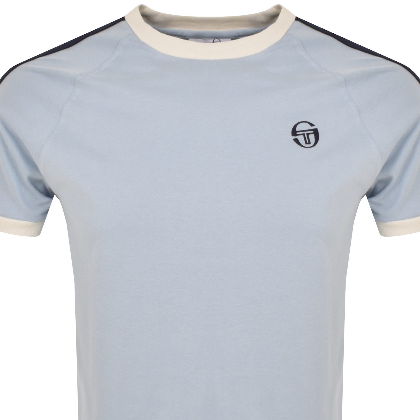 Shop Sergio Tacchini Ringer T Shirt Blue