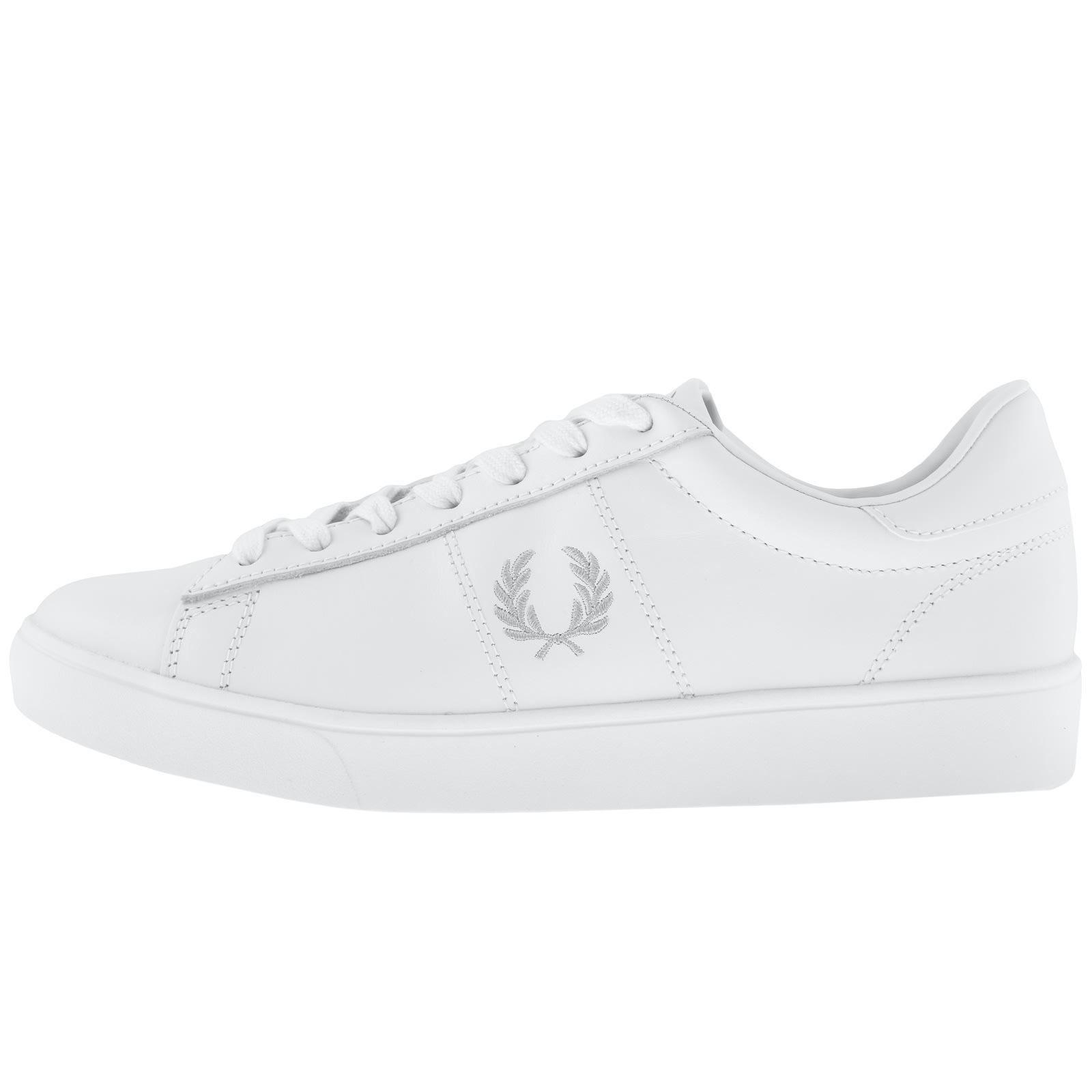 Shop Fred Perry Spencer Leather Trainers White