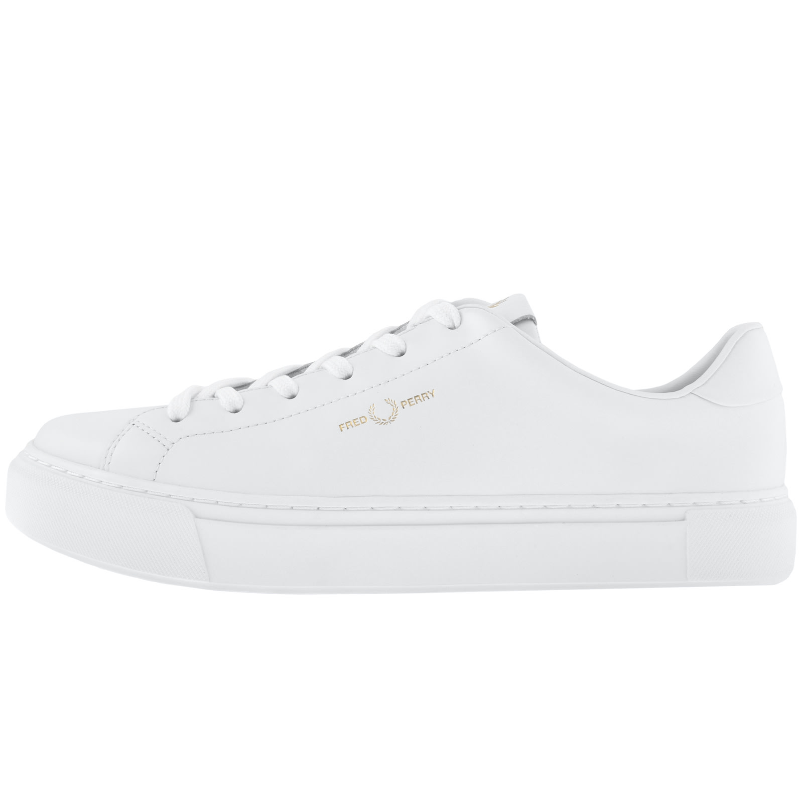 Shop Fred Perry B71 Leather Trainers White