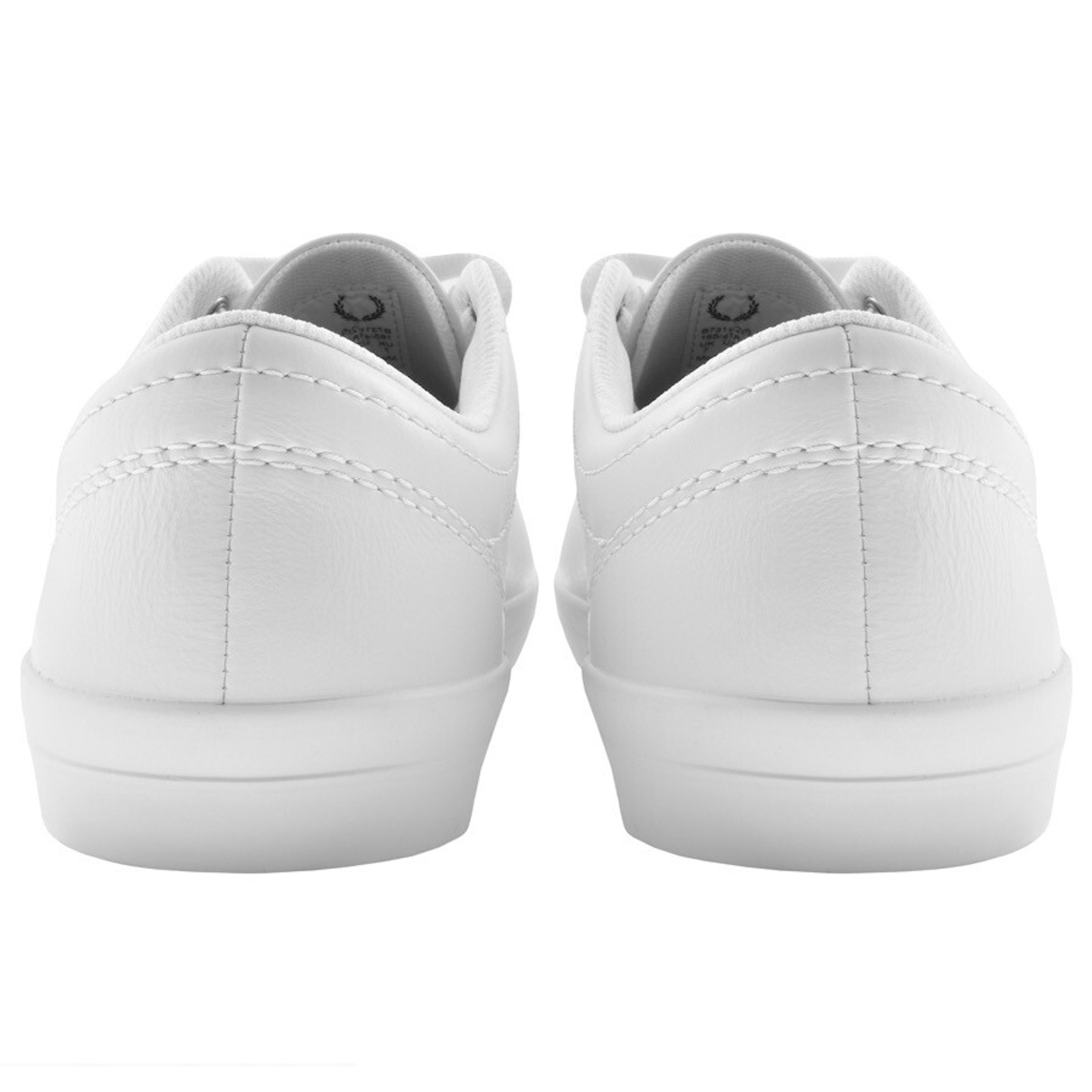 Shop Fred Perry Baseline Leather Trainers White