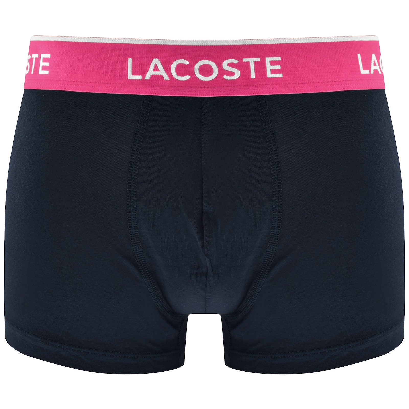 Shop Lacoste Underwear 3 Pack Trunks Navy