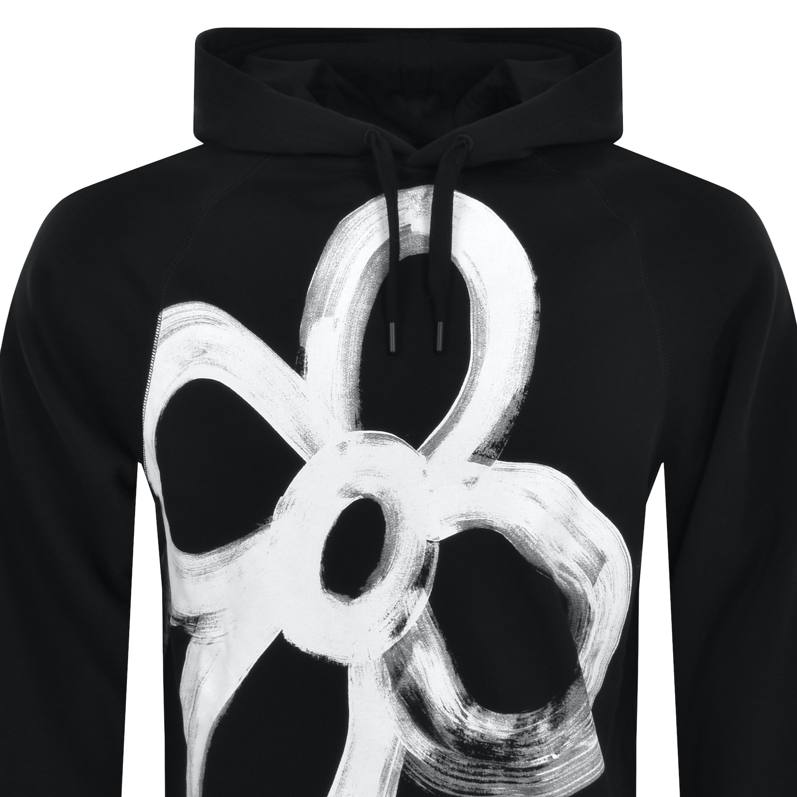 Shop Paul Smith Happy Flower Hoodie Black