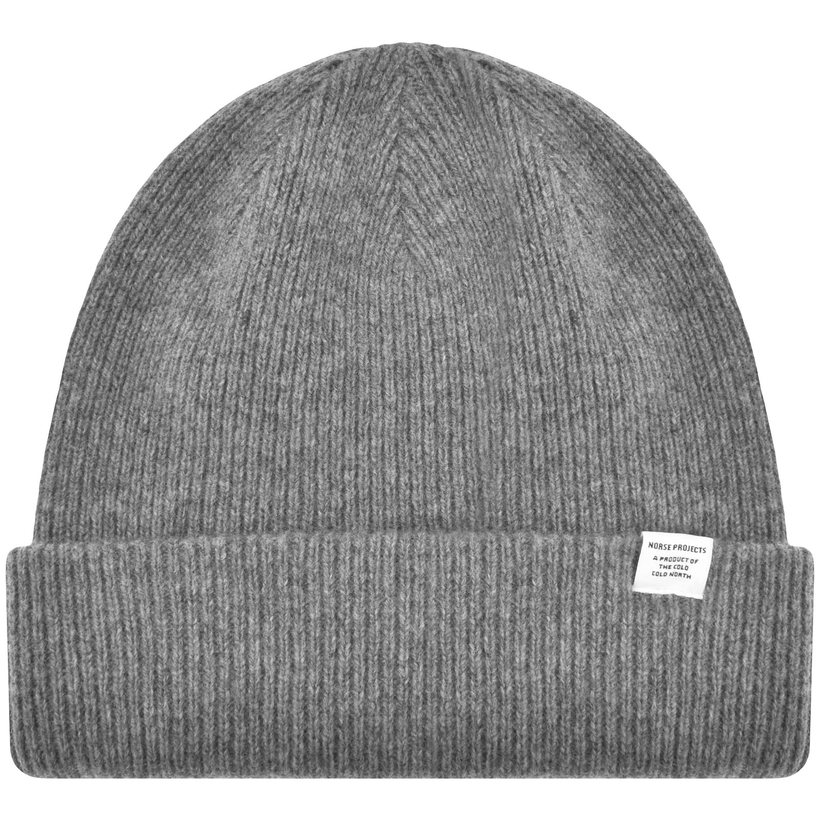 Shop Norse Projects Merino Lambswool Beanie Grey