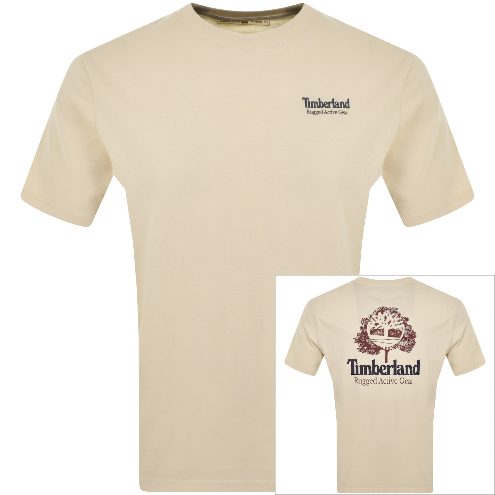 Shop Timberland Graphic T Shirt Cream