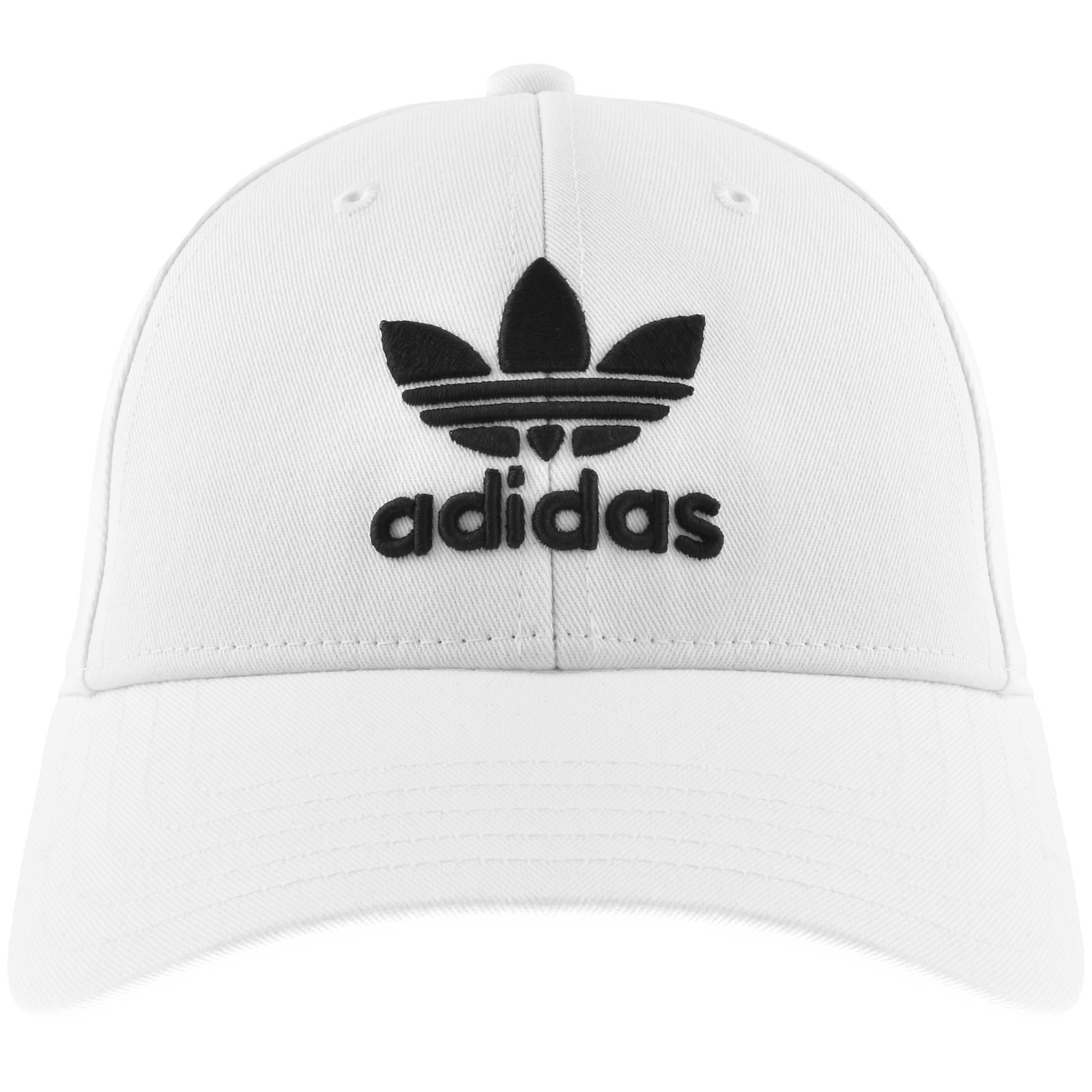 Adidas Originals Trefoil Baseball Cap White In White