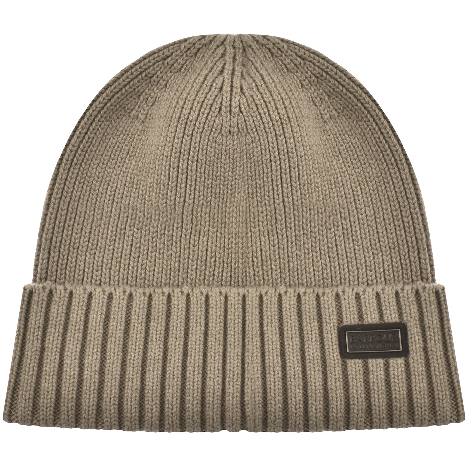 Shop Barbour International Chester Beanie Beige