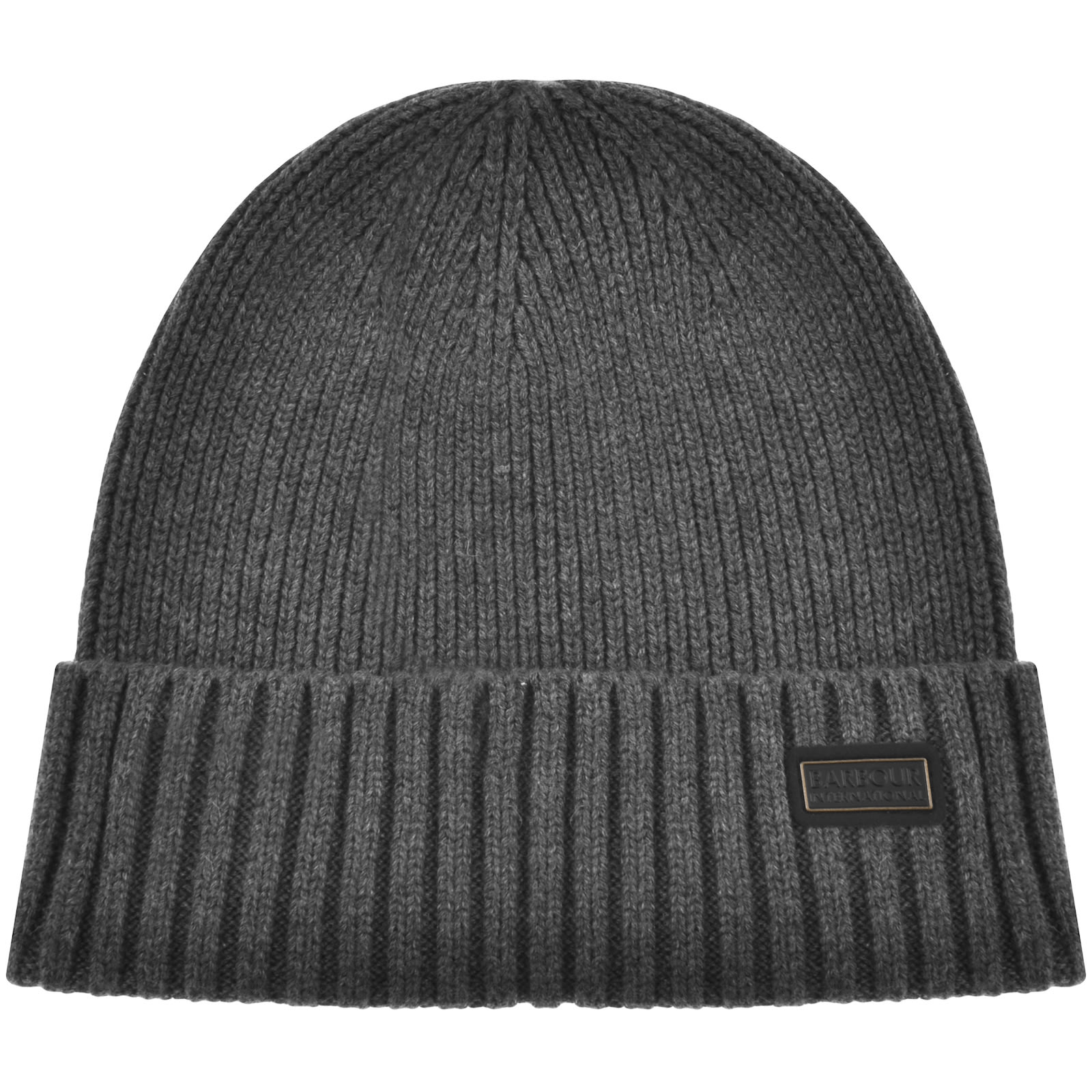 Shop Barbour International Chester Beanie Grey