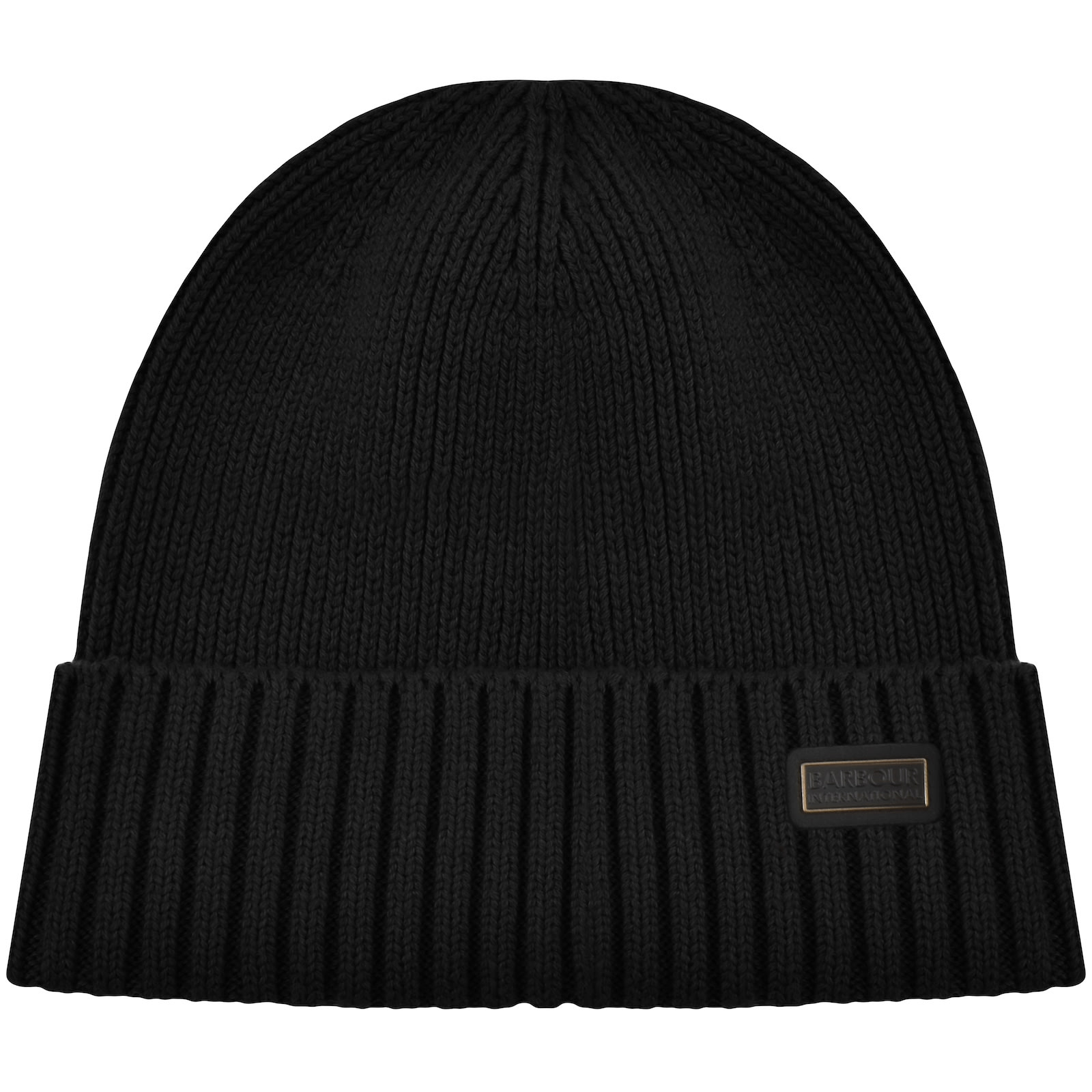 Shop Barbour International Chester Beanie Black