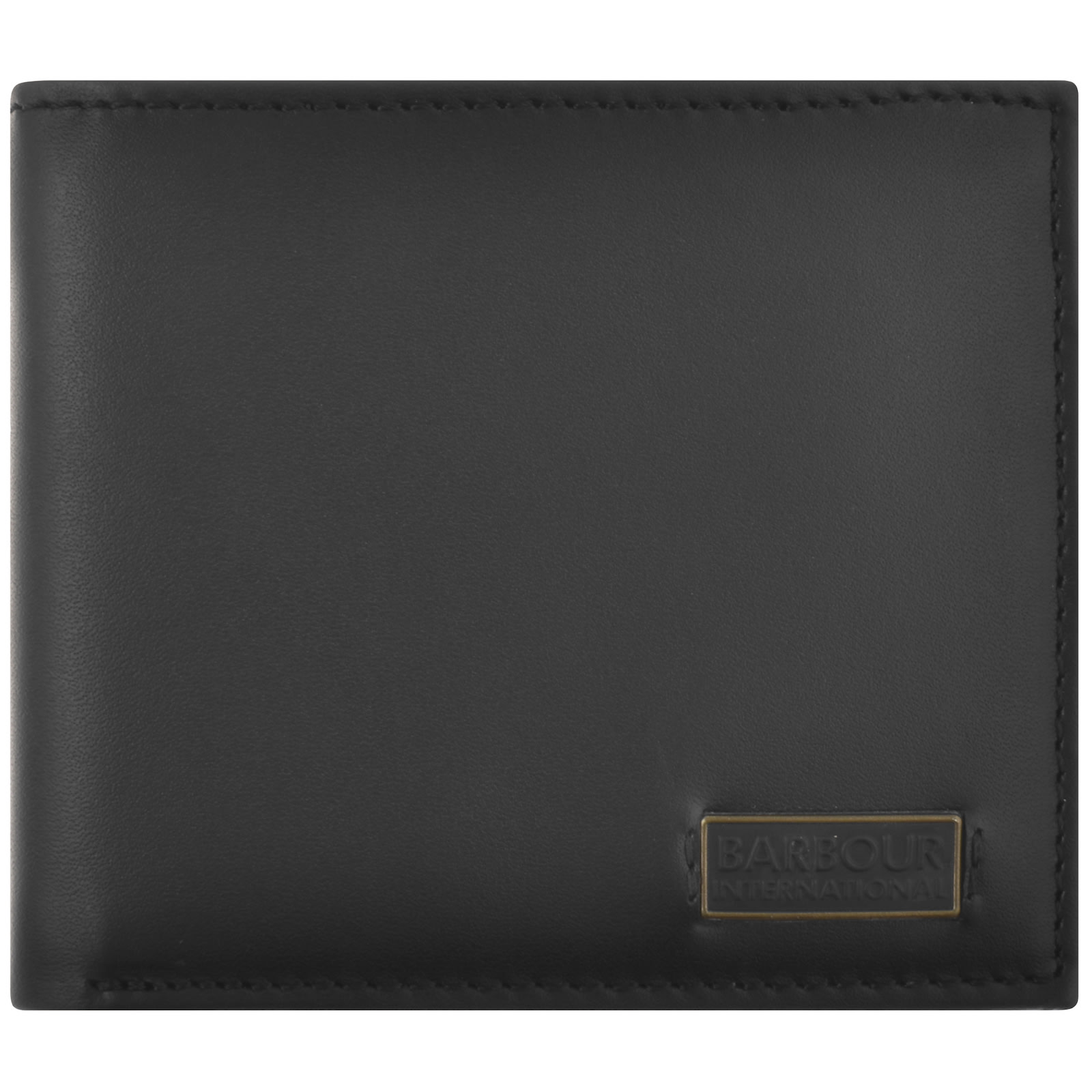 Shop Barbour International Ariel Wallet Black In Grey