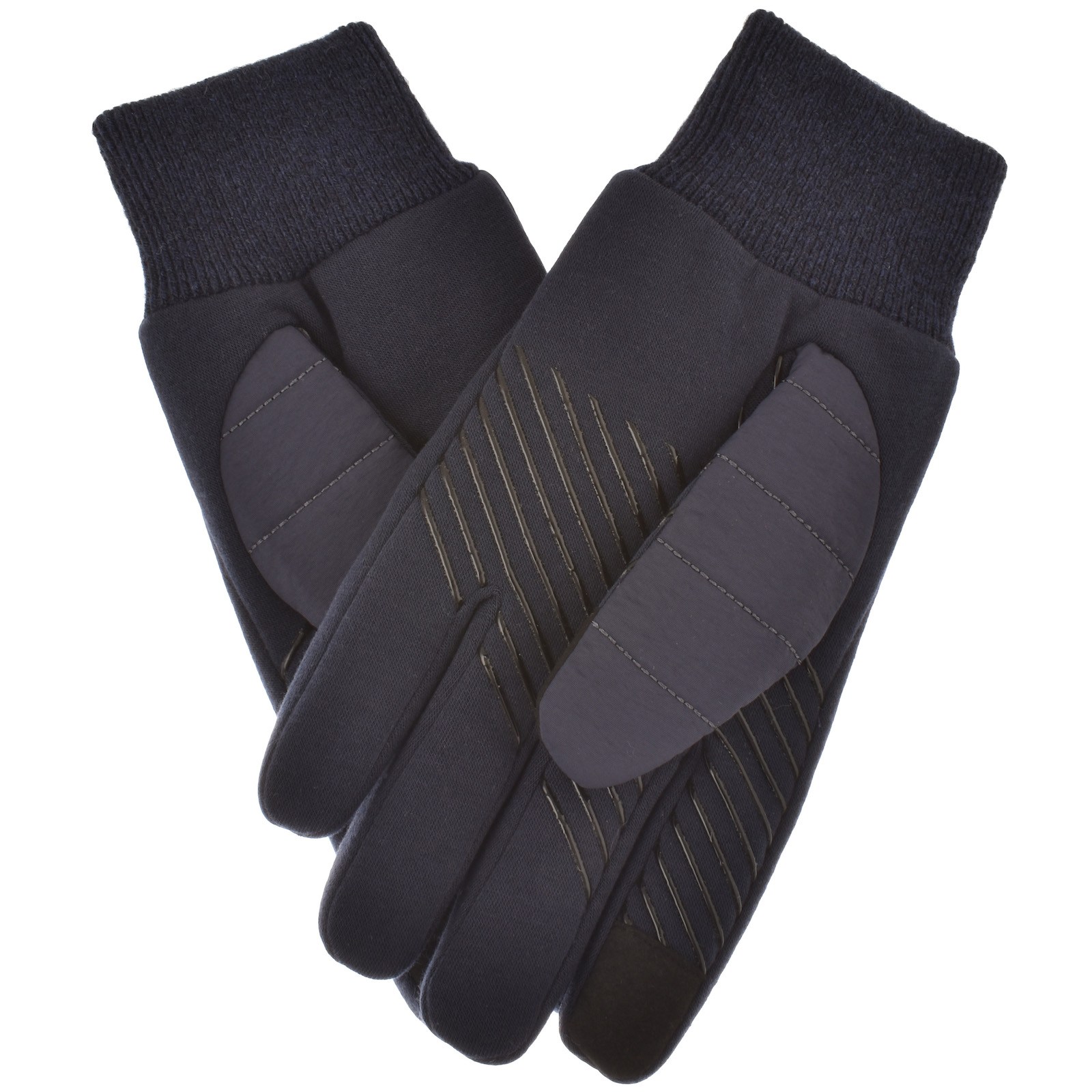 Shop Tommy Hilfiger Established Nylon Mix Gloves Navy