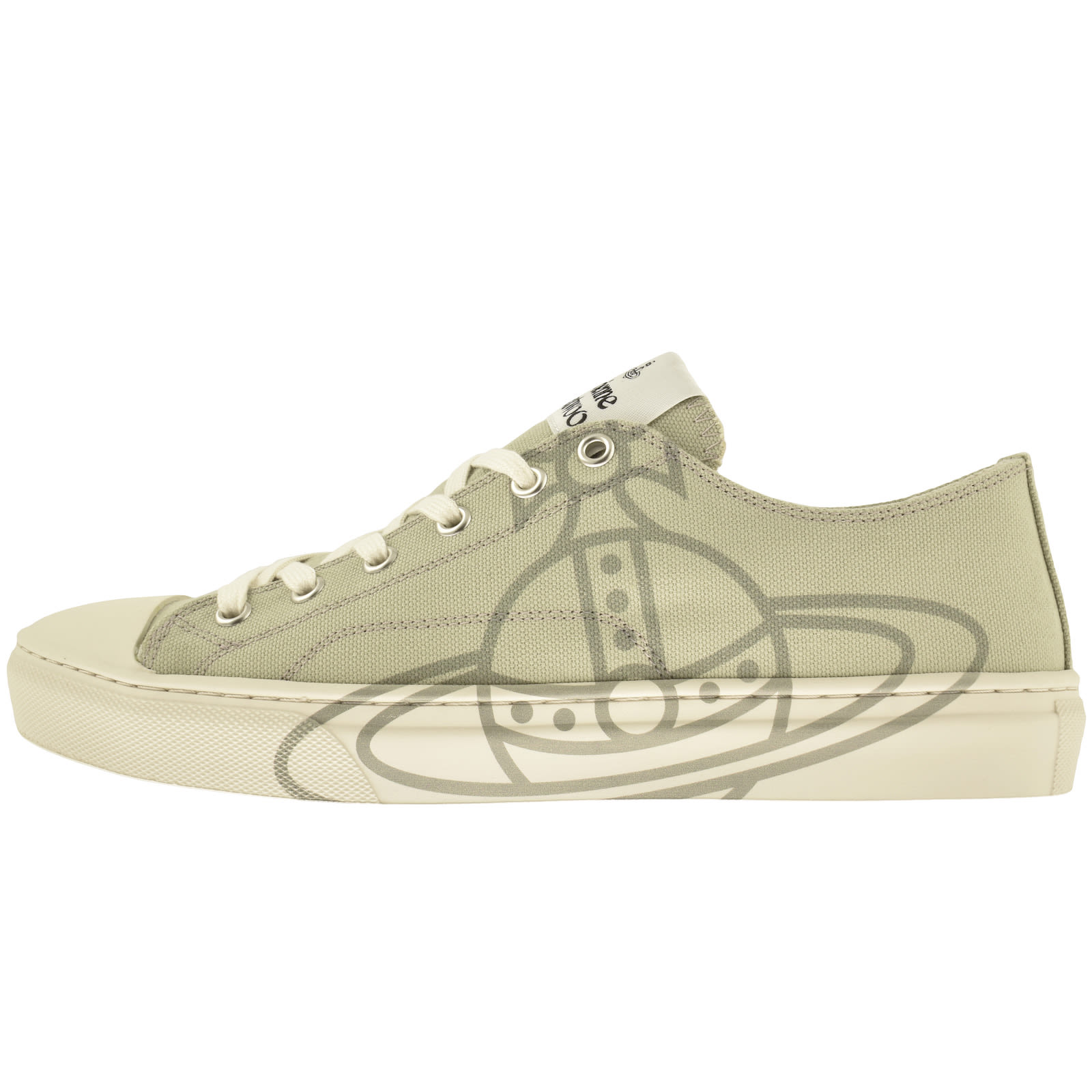 Shop Vivienne Westwood Plimsoll Low Top Trainers Grey