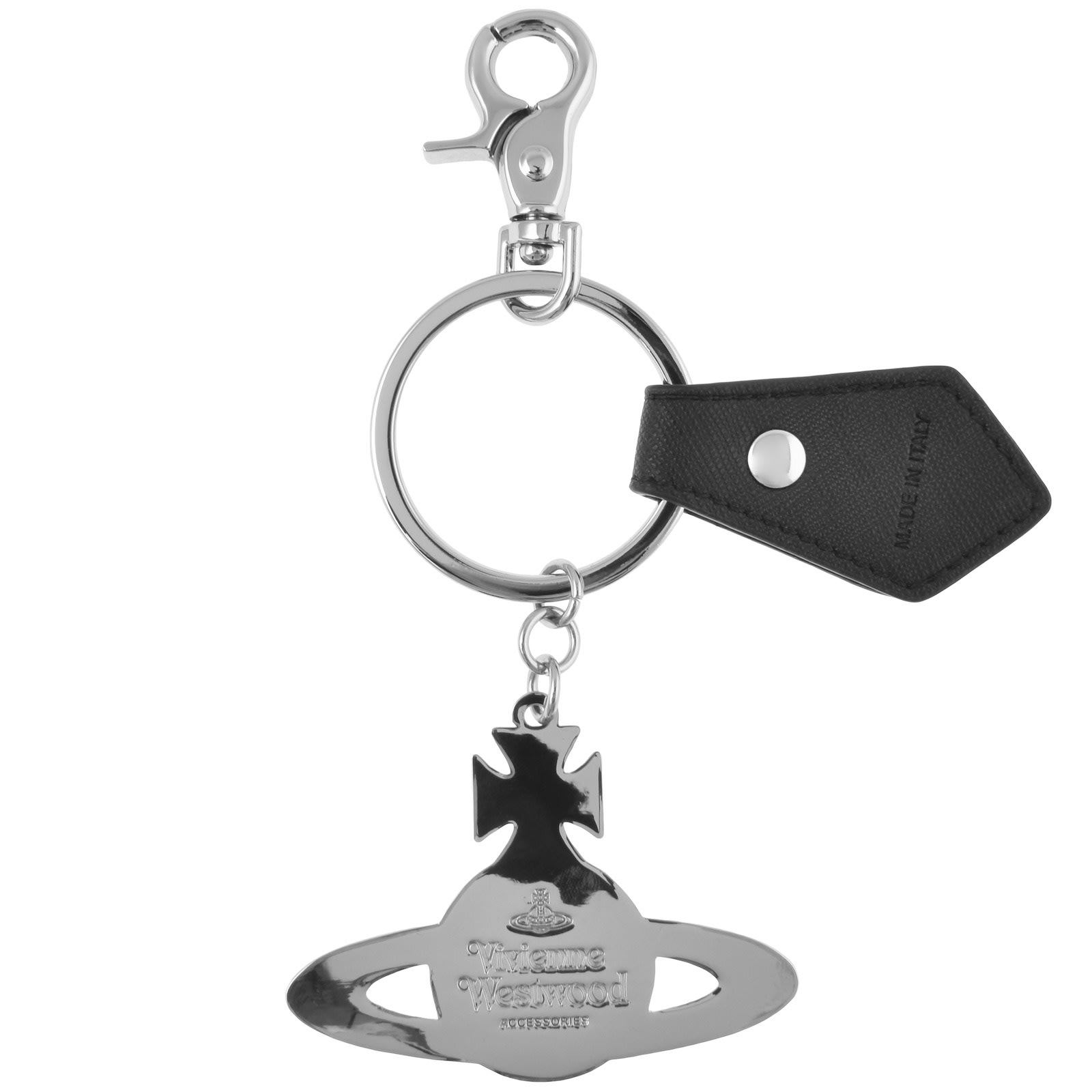 Shop Vivienne Westwood Orb Keyring In Silver