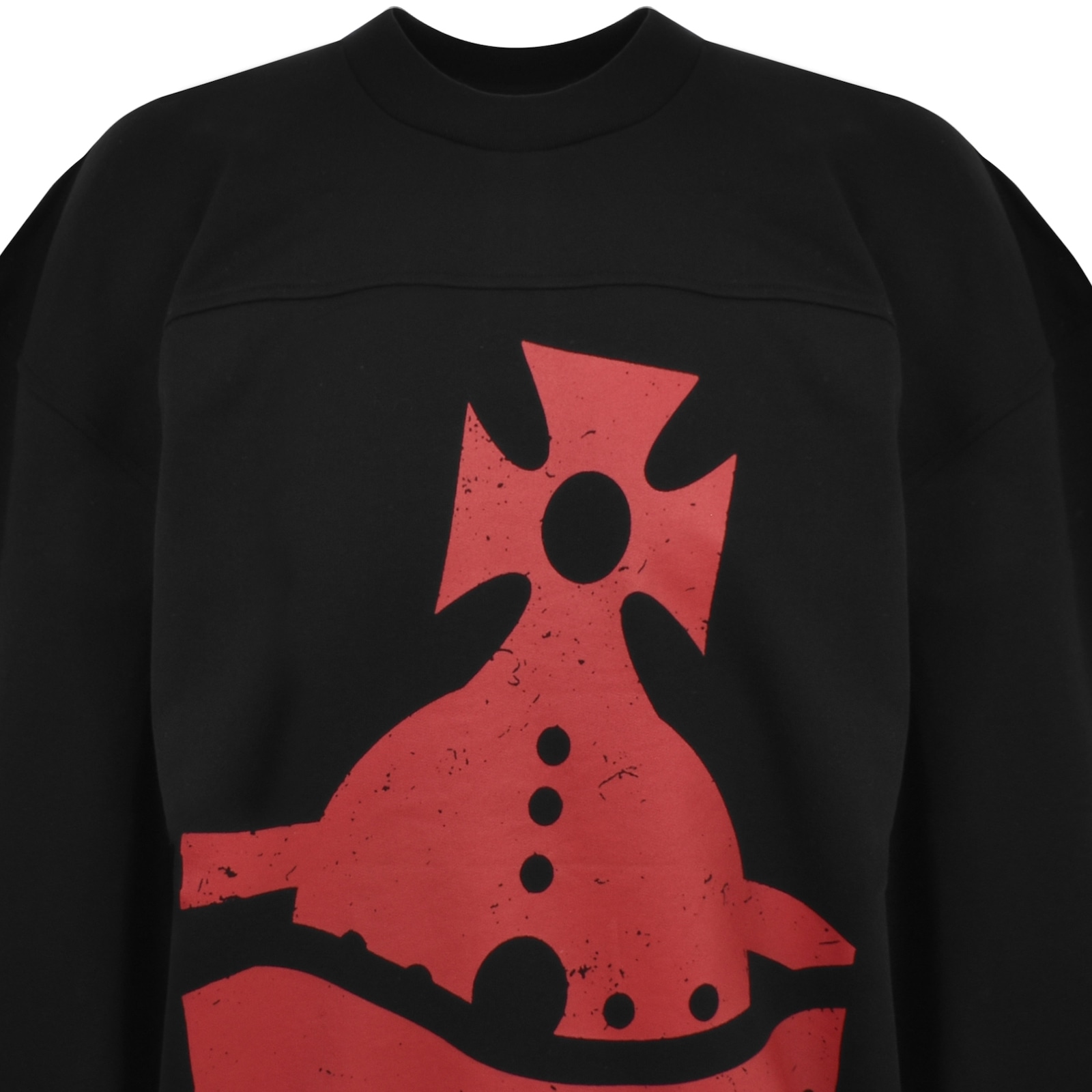 Vivienne Westwood Pattern Long-sleeved Sweatshirt In Black