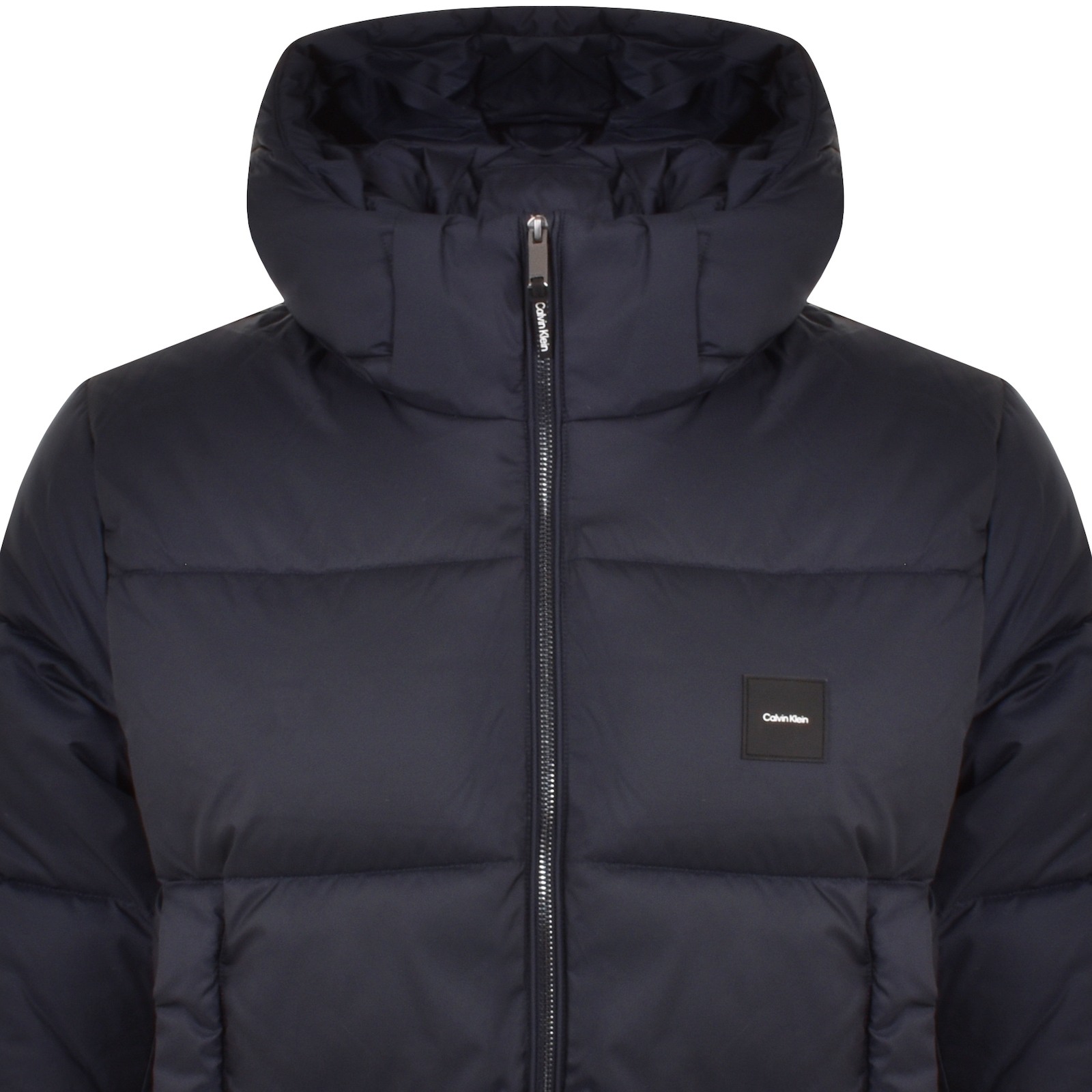 CALVIN KLEIN CALVIN KLEIN HOODED PUFFER JACKET NAVY