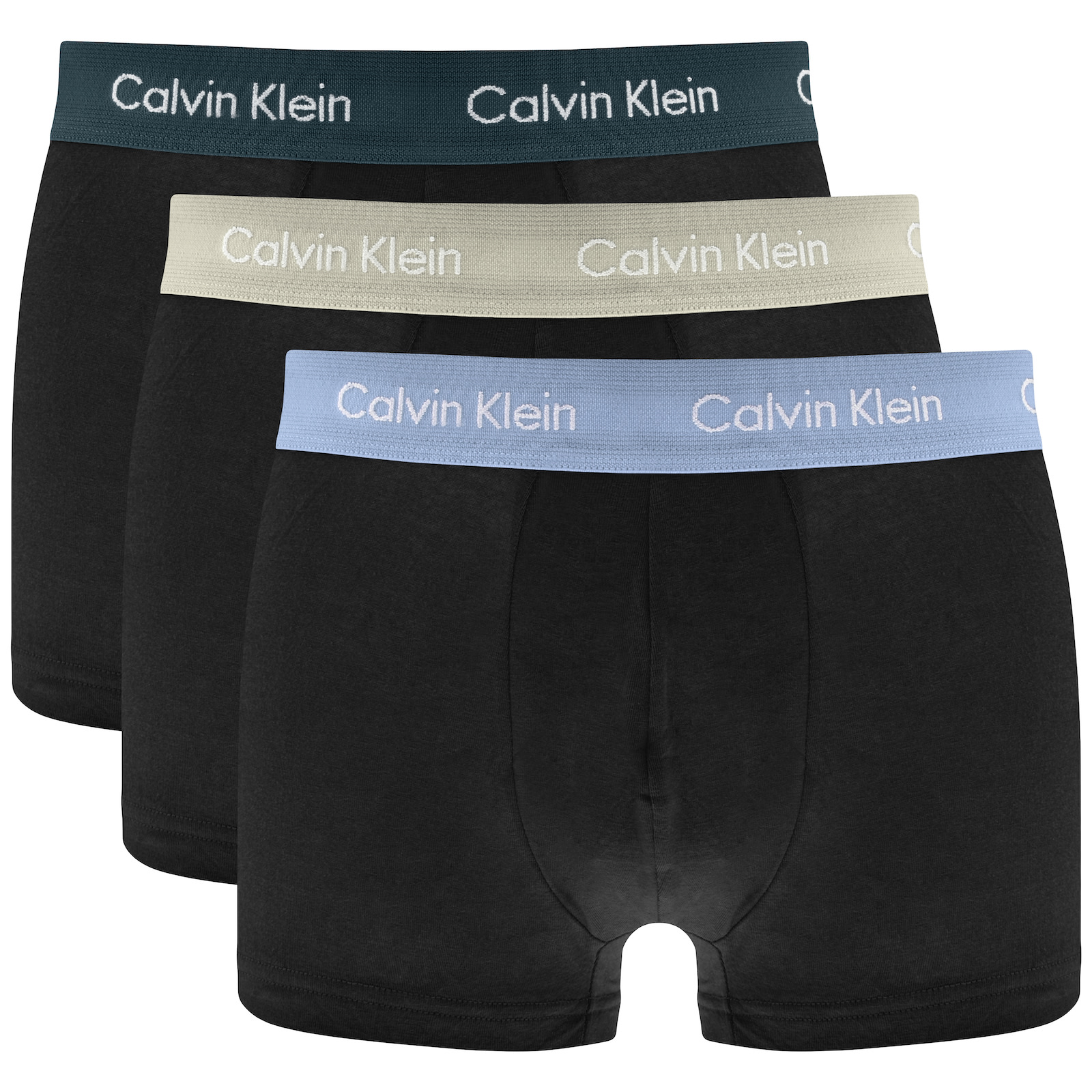 Shop Calvin Klein Underwear 3 Pack Trunks Black