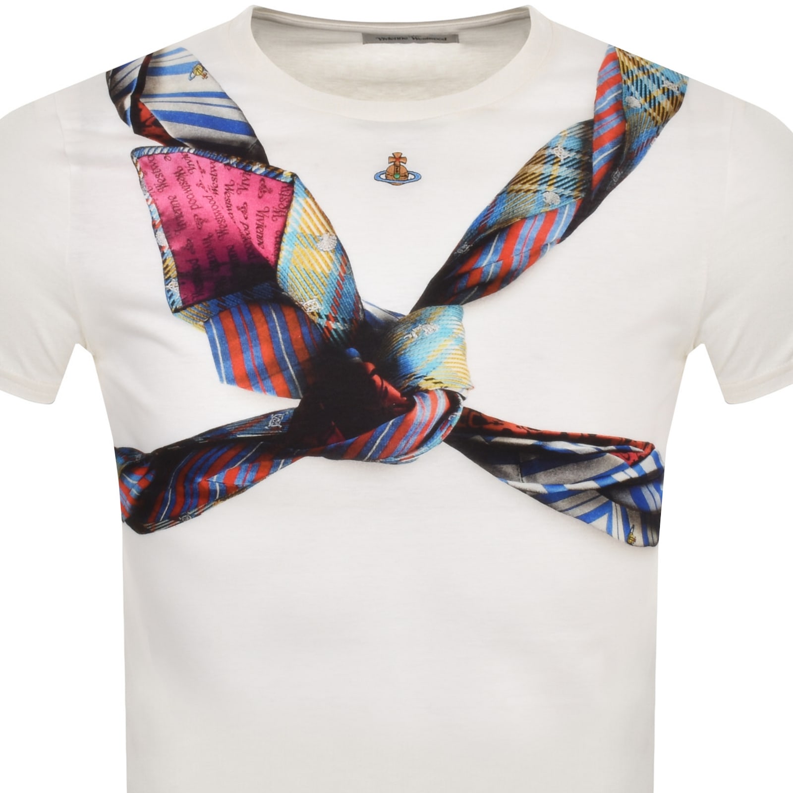 Shop Vivienne Westwood Tie Bondage T Shirt Off White