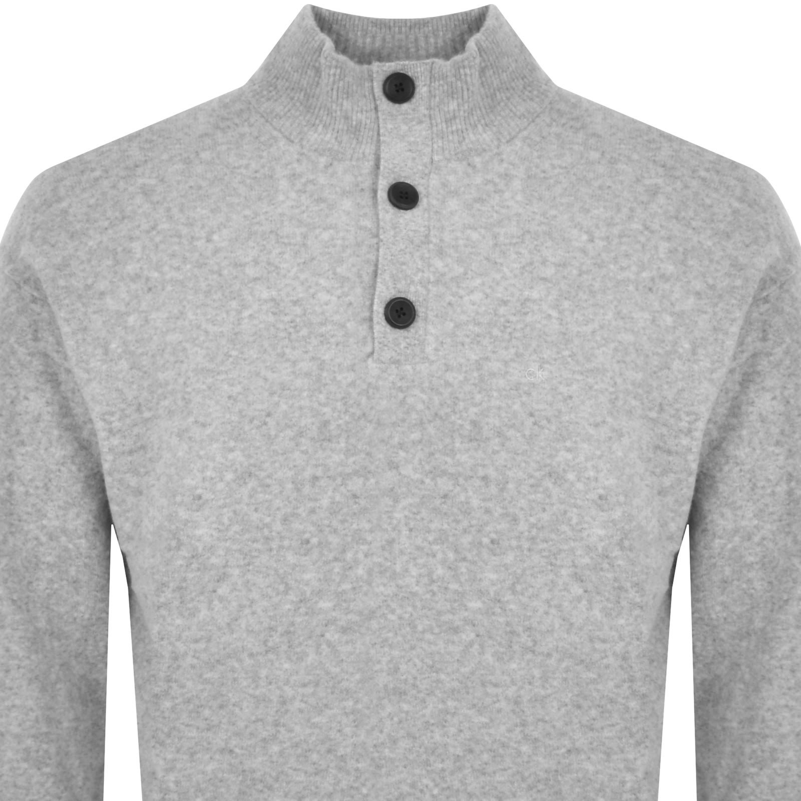 Shop Calvin Klein Tech Stretch Wool Jumper Grey