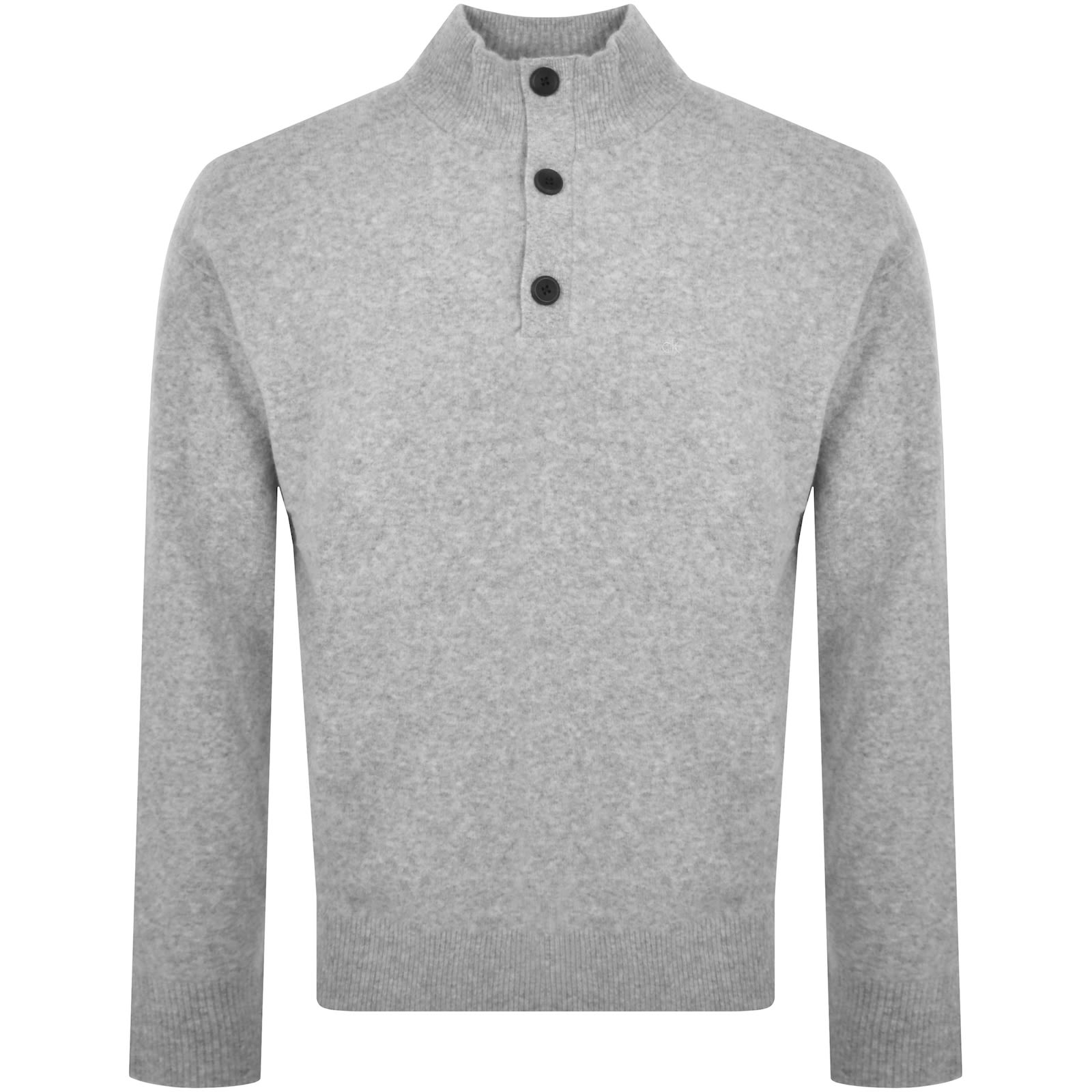 Shop Calvin Klein Tech Stretch Wool Jumper Grey